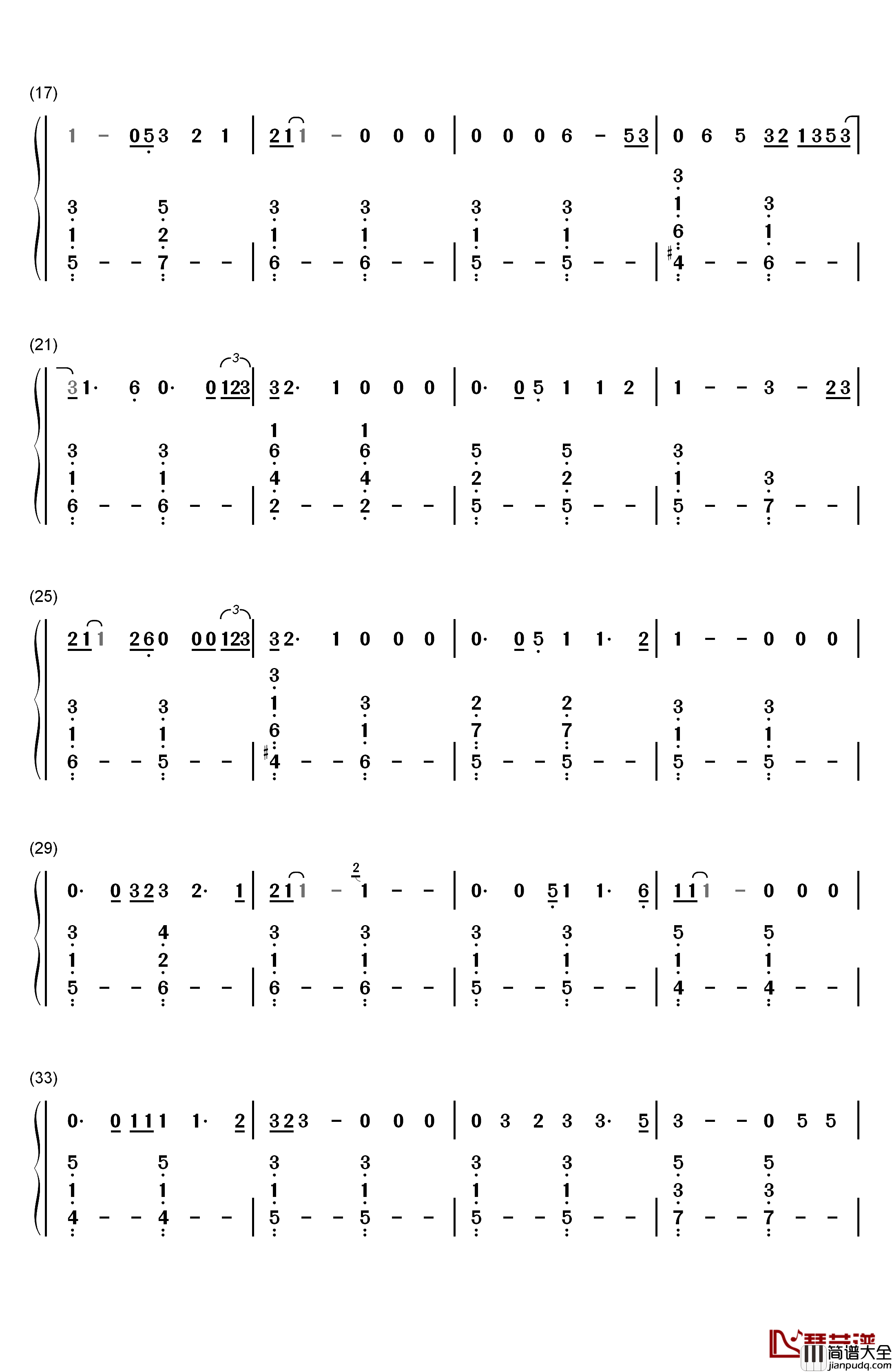 Sandcastles钢琴简谱_数字双手_Beyoncé