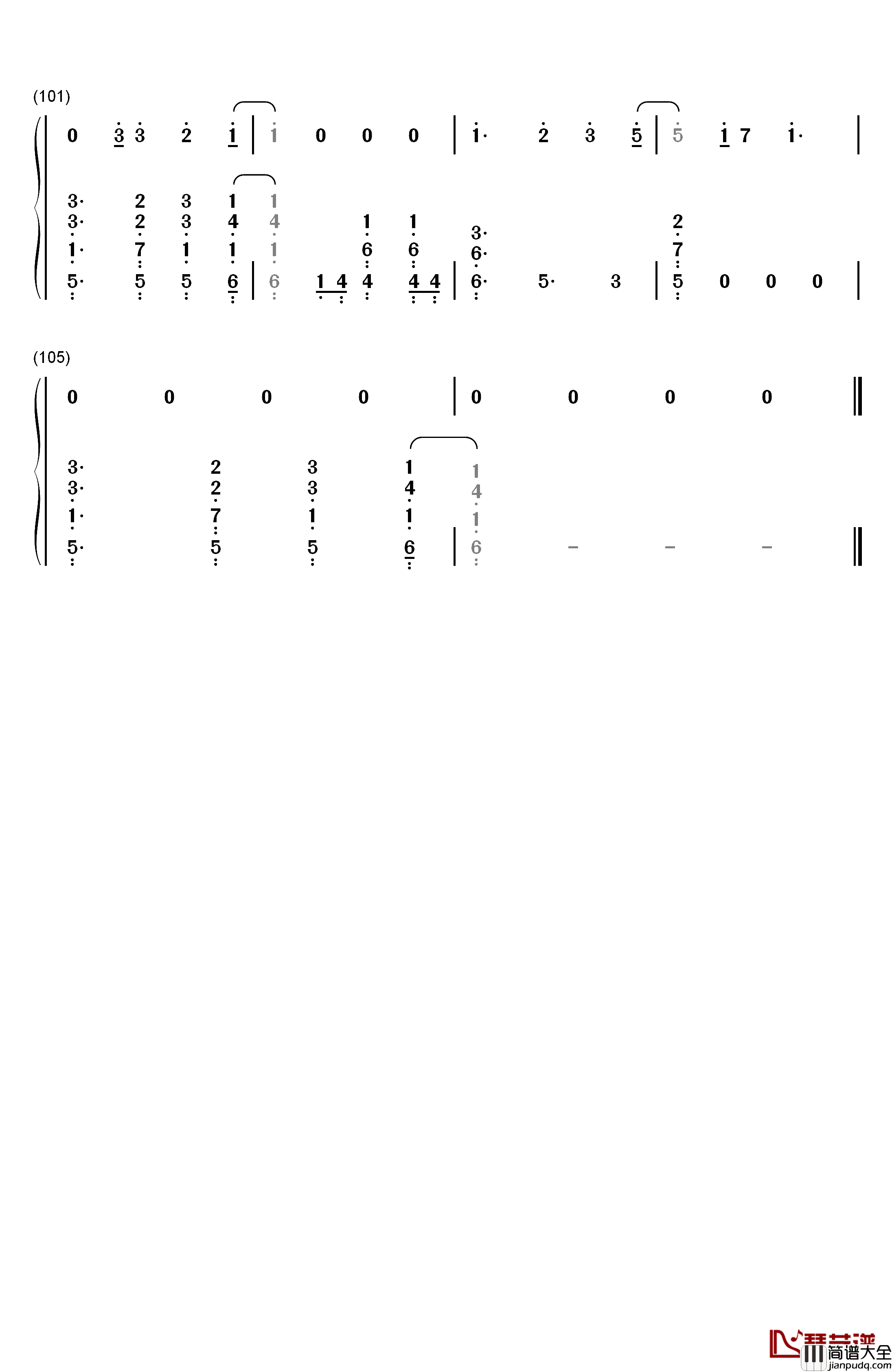 Hello_My_Love钢琴简谱_数字双手_Westlife