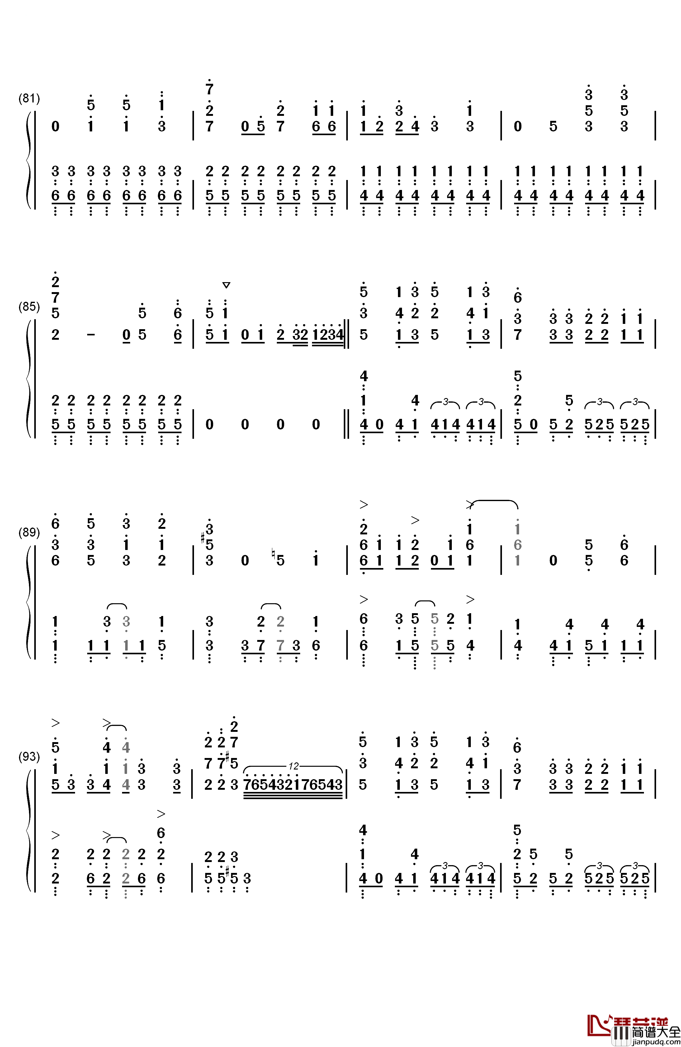 だってアタシのヒーロー钢琴简谱_数字双手_LiSA