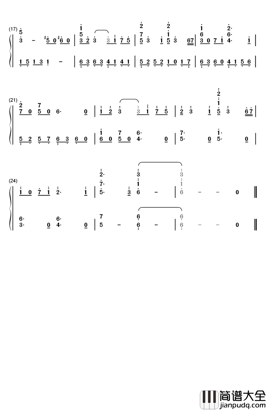 Unjust_Life钢琴简谱_数字双手_麻枝准