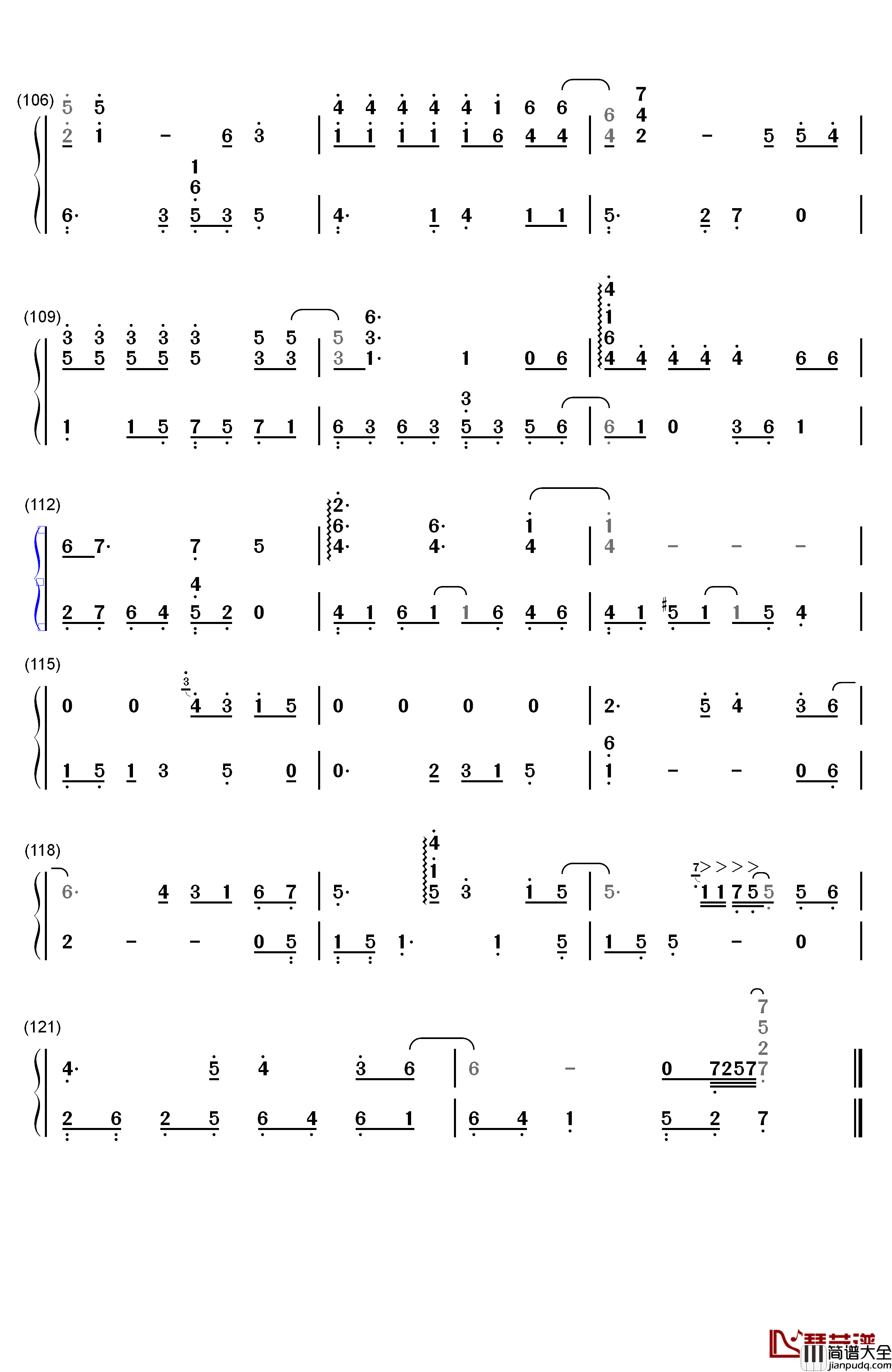 可曾记得爱钢琴简谱_数字双手_饭岛真理