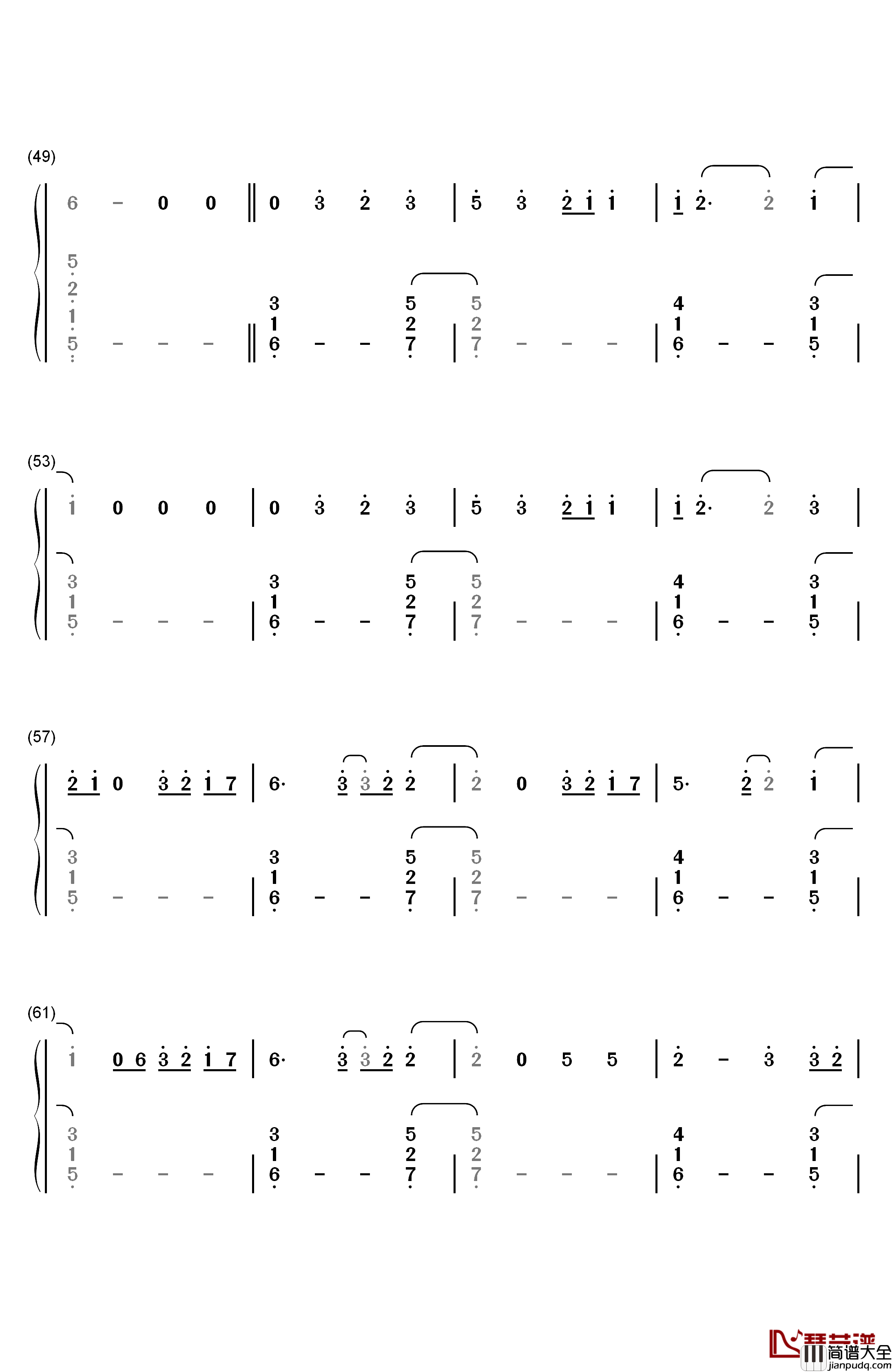 Aftertaste钢琴简谱_数字双手_Shawn_Mendes