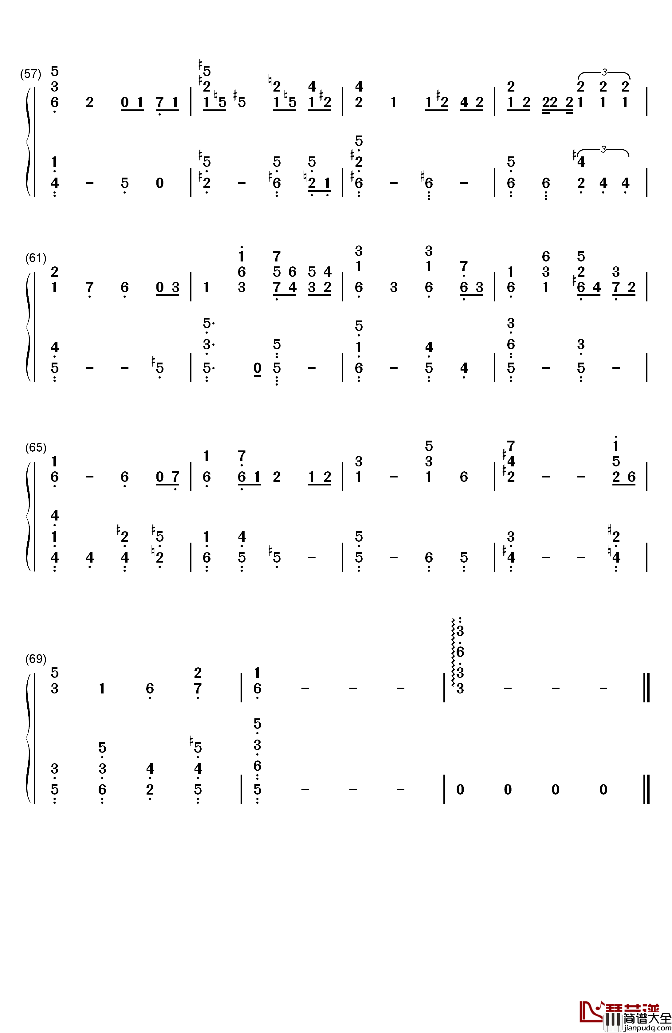 圣诞歌钢琴简谱_数字双手_Classic_Christmas_Music