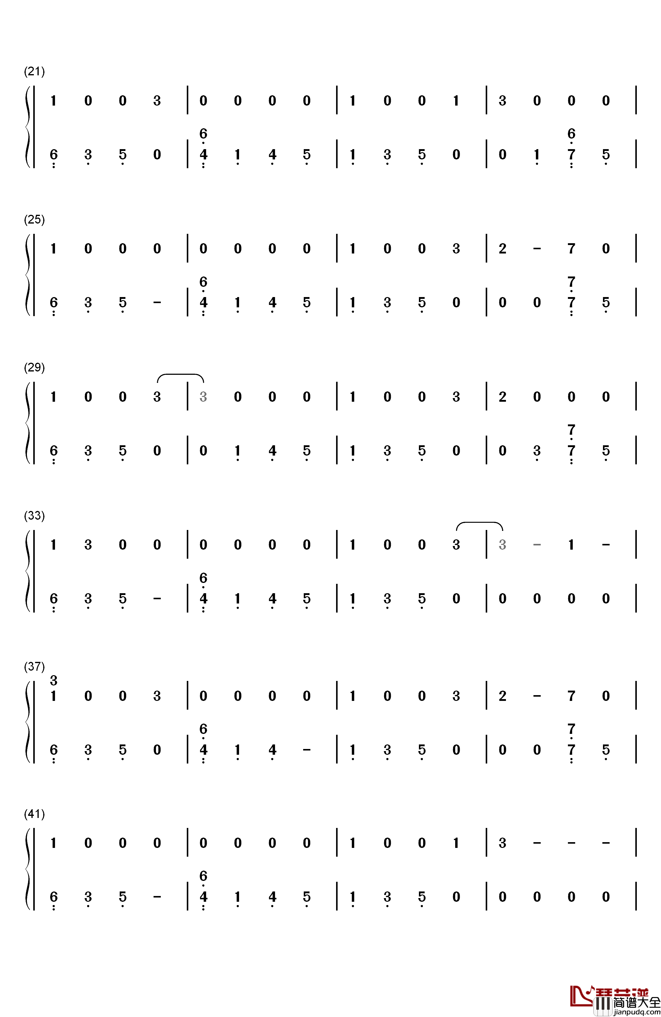 Remind_Me_To_Forget钢琴简谱_数字双手_Kygo_Miguel