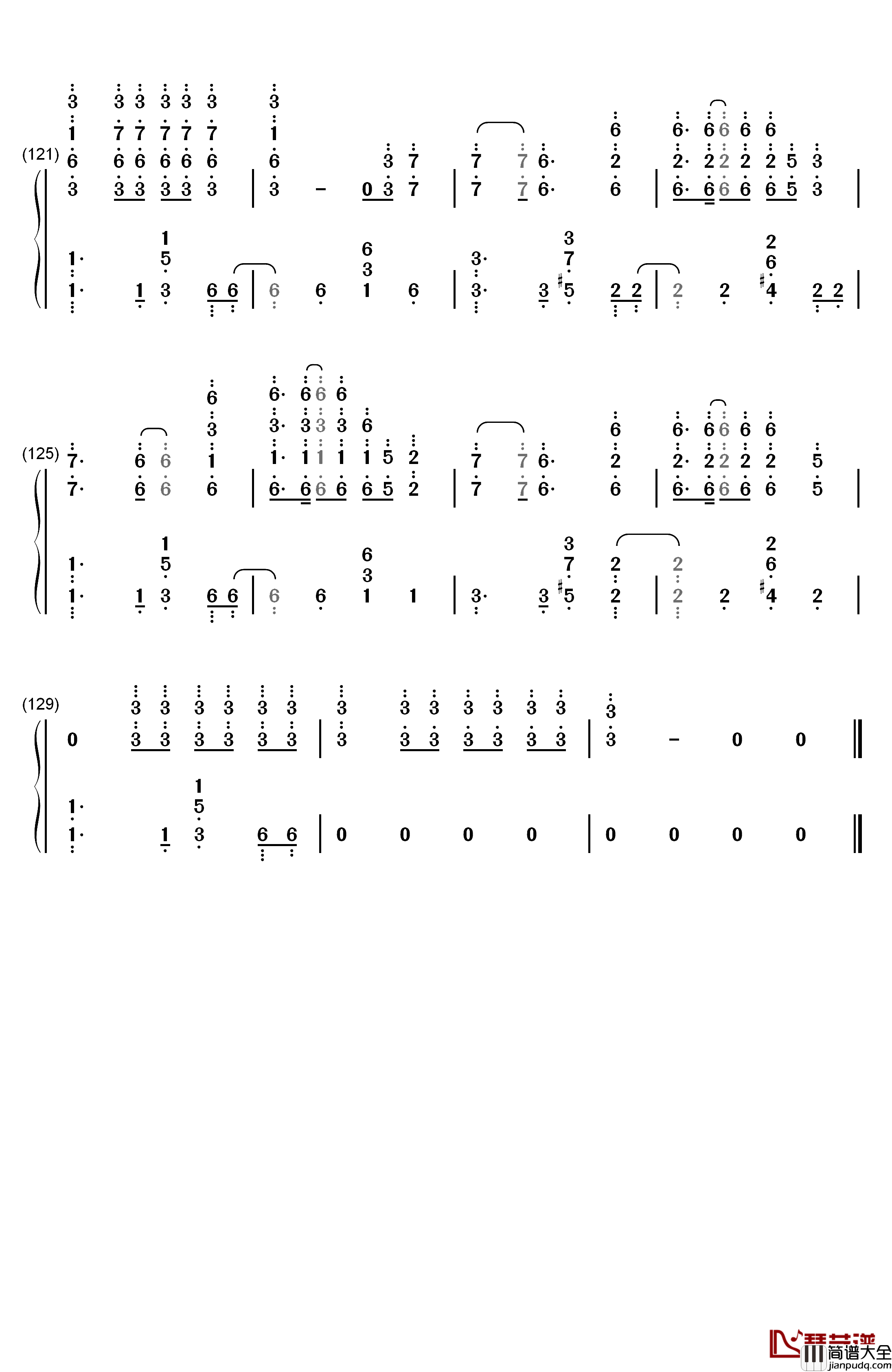 POP_STARS钢琴简谱_数字双手_KDA