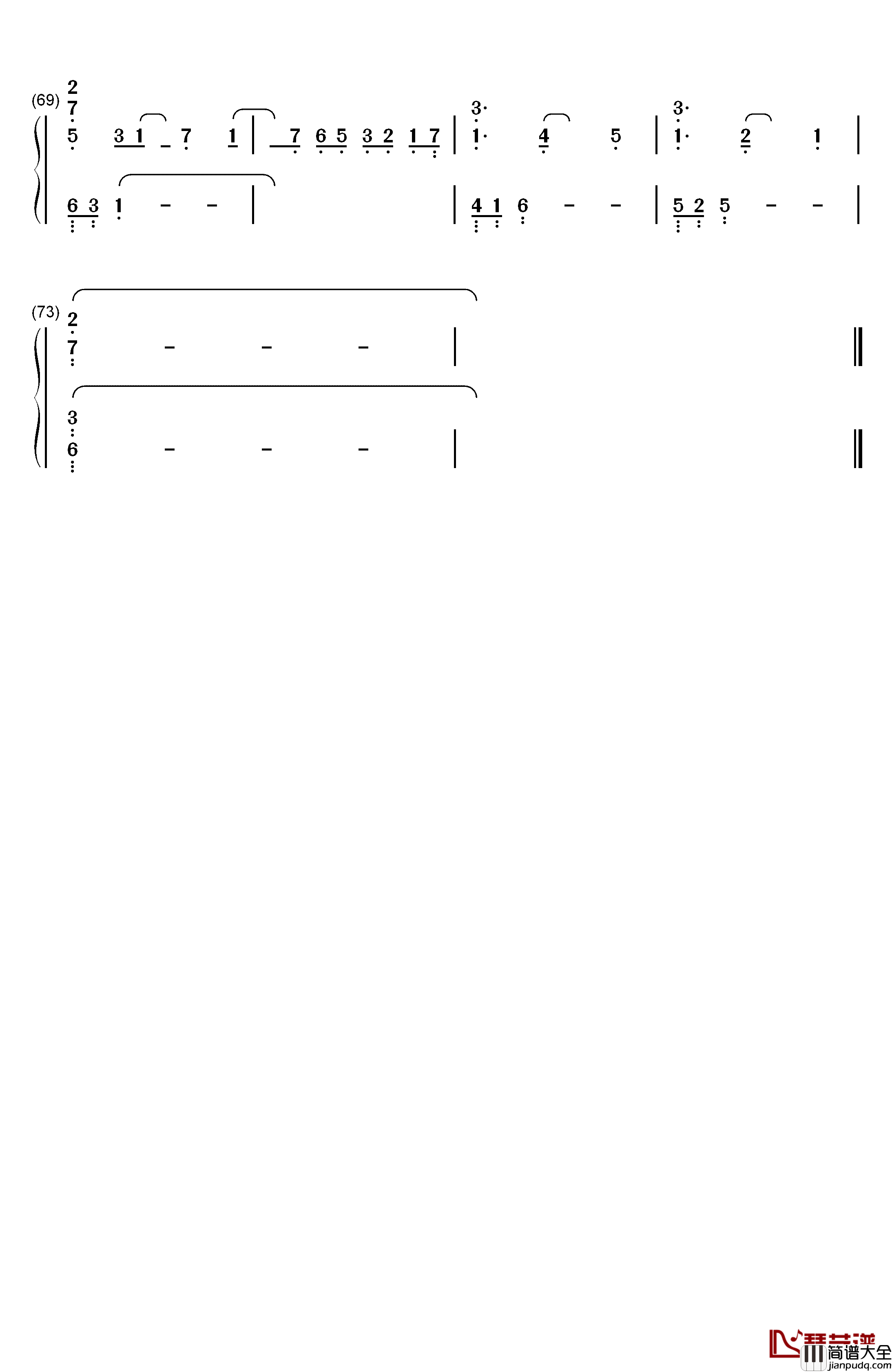 Forest_Fantasy钢琴简谱_数字双手_Yiruma李闰珉