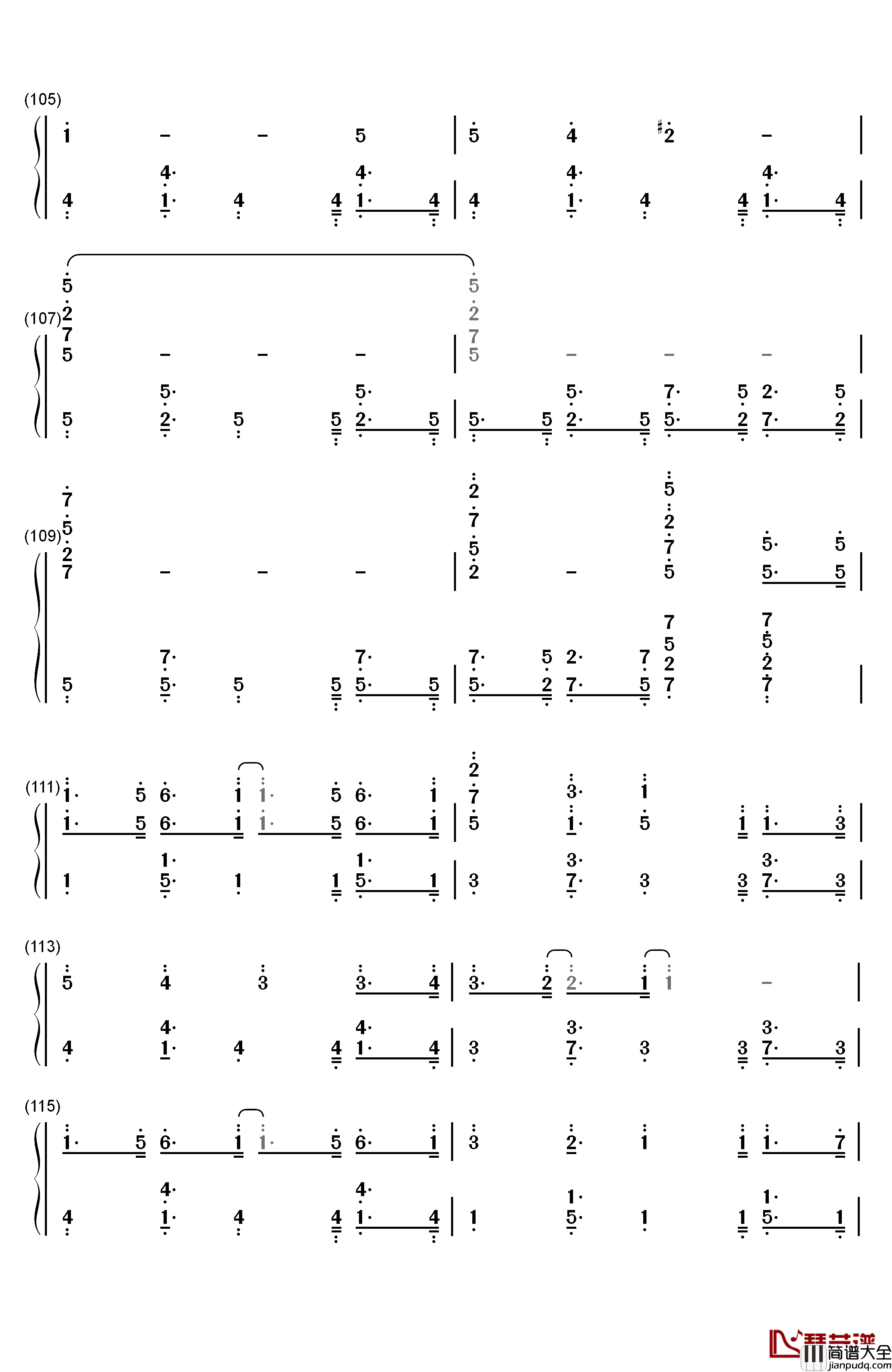 Moon_Night_Party钢琴简谱_数字双手_初音ミク