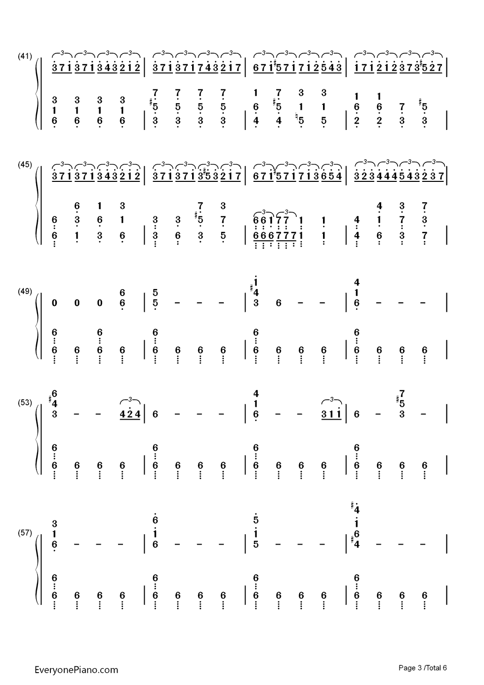 Moonlit_Night钢琴简谱_数字双手_林ゆうき