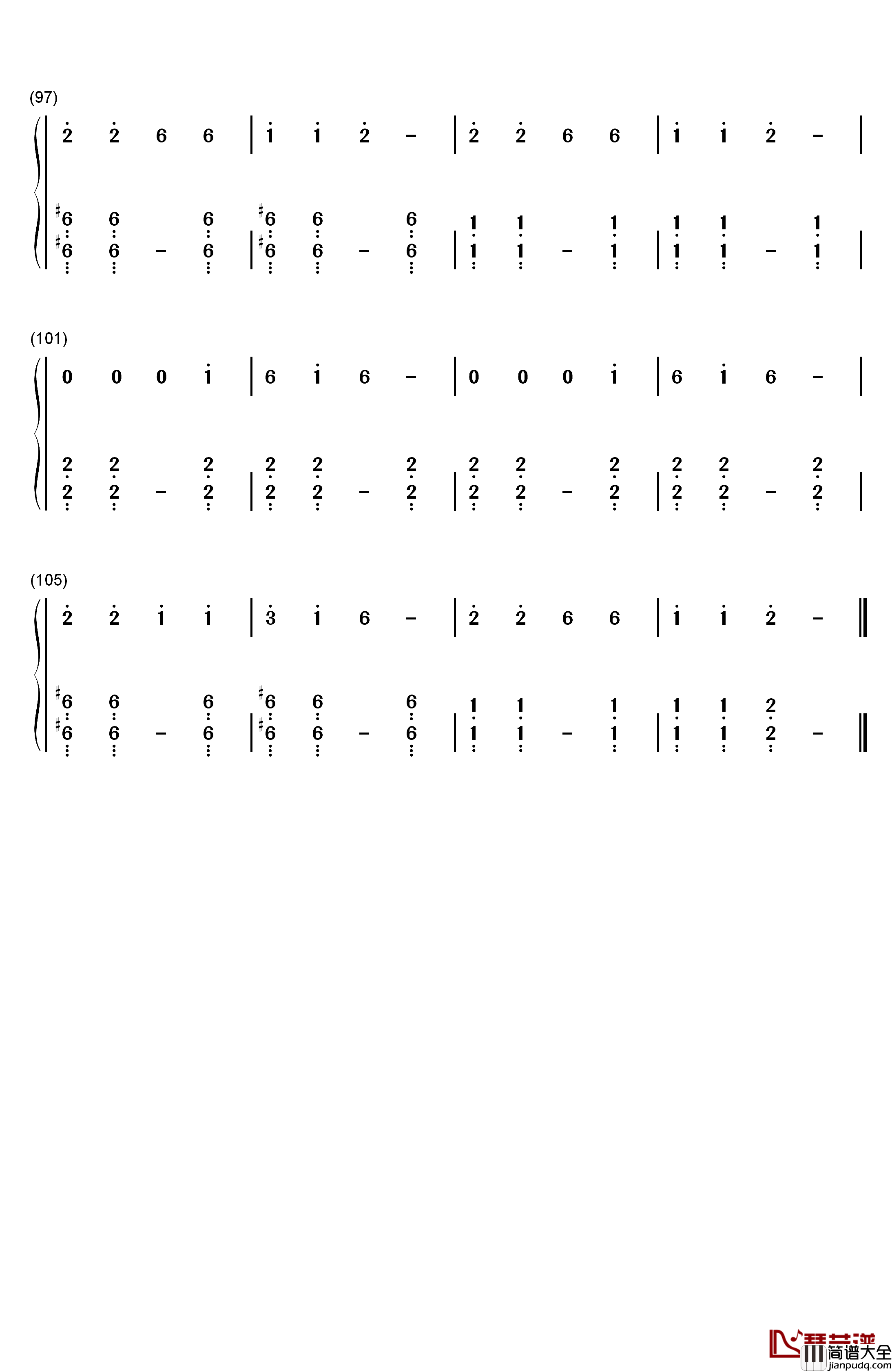 History钢琴简谱_数字双手_EXO