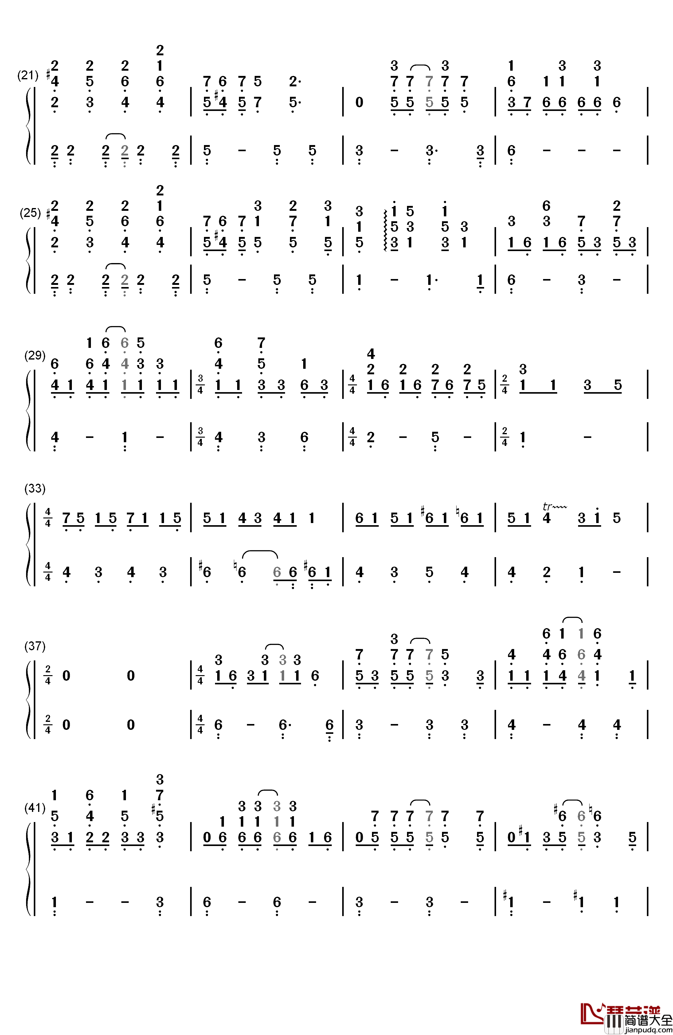 Love_of_My_Life钢琴简谱_数字双手_Queen