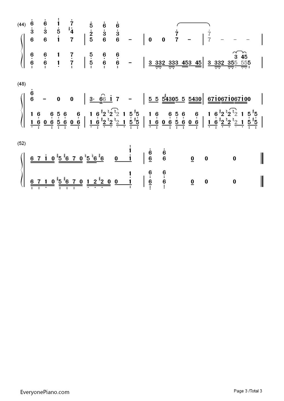 ジョジョ～その血の运命～钢琴简谱_数字双手_富永TOMMY弘明