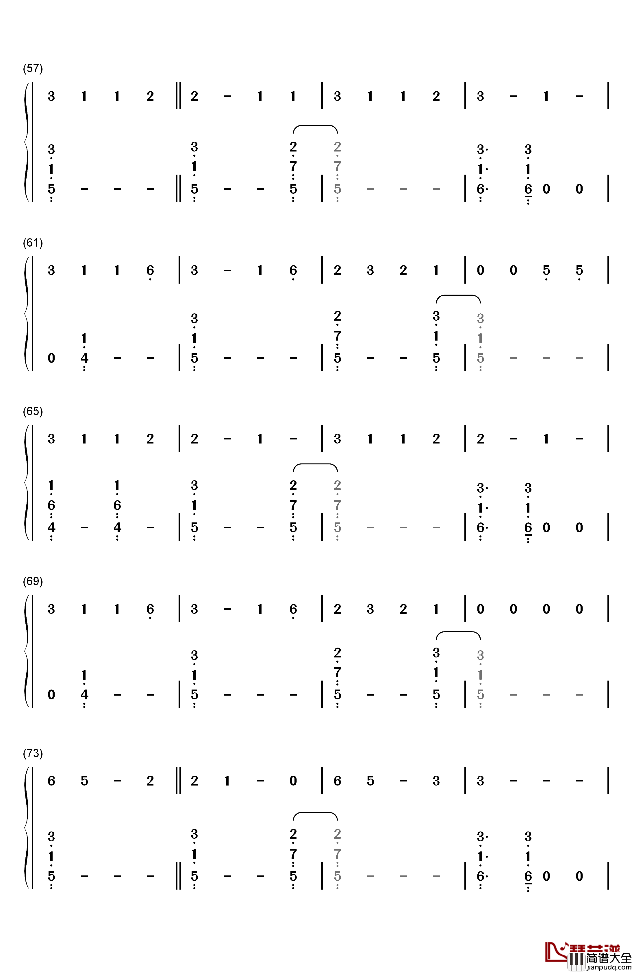 Body_Like_a_Back_Road钢琴简谱_数字双手_Sam_Hunt