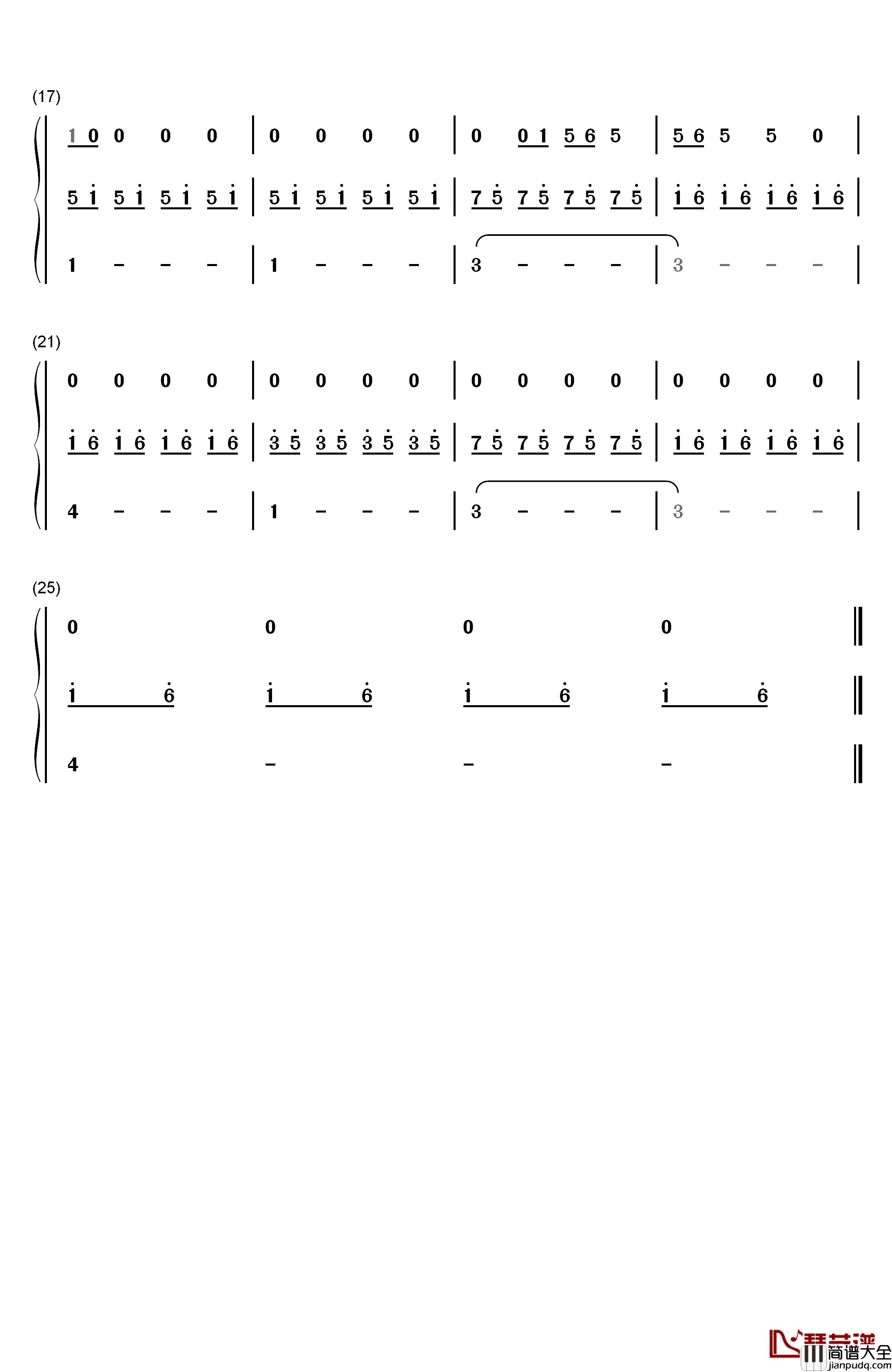 Not_About_Angels钢琴简谱_数字双手_Birdy