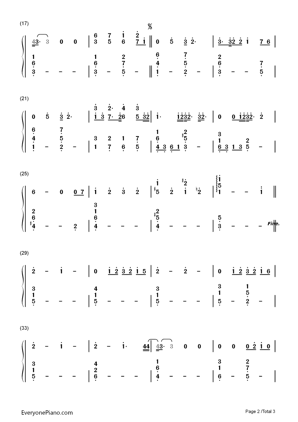 Daisy钢琴简谱_数字双手_Zedd