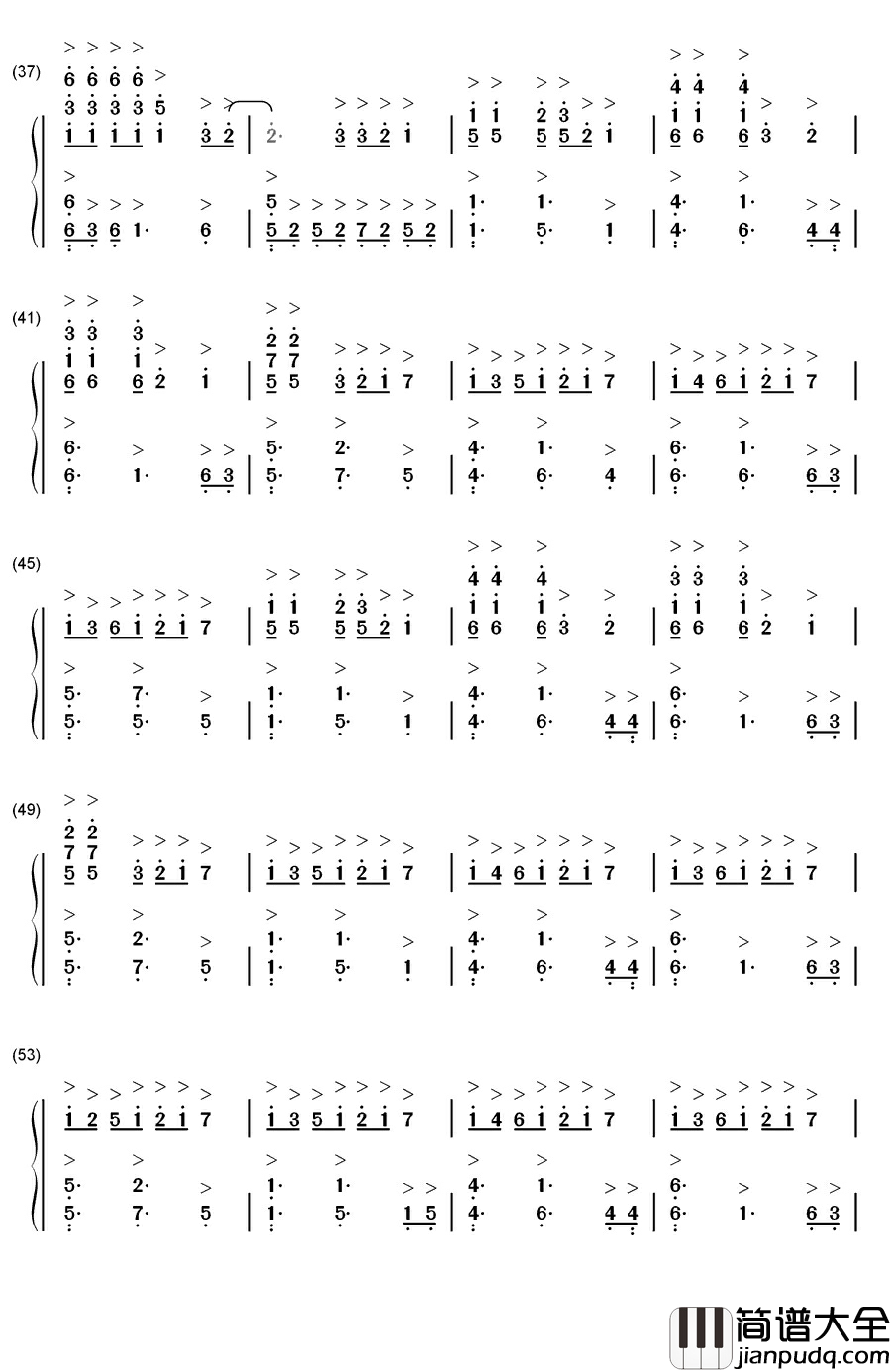 Wavin'_Flag钢琴简谱_数字双手_K'Naan