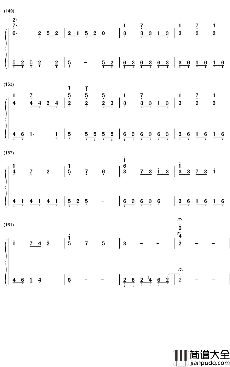 Fear_Not_This_Night钢琴简谱_数字双手_吉克隽逸