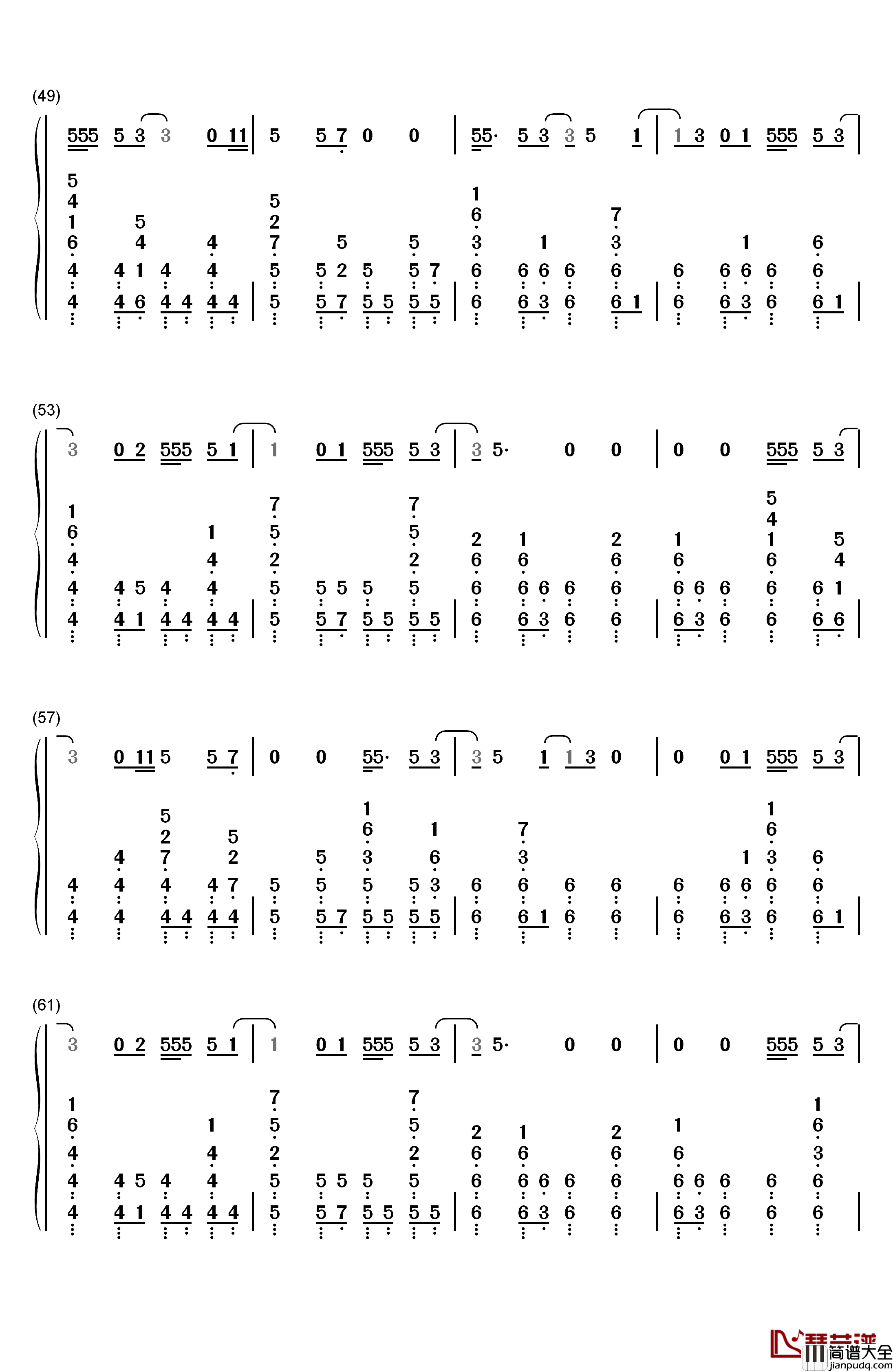 Running_Up_That_Hill钢琴简谱_数字双手_Kate_Bush