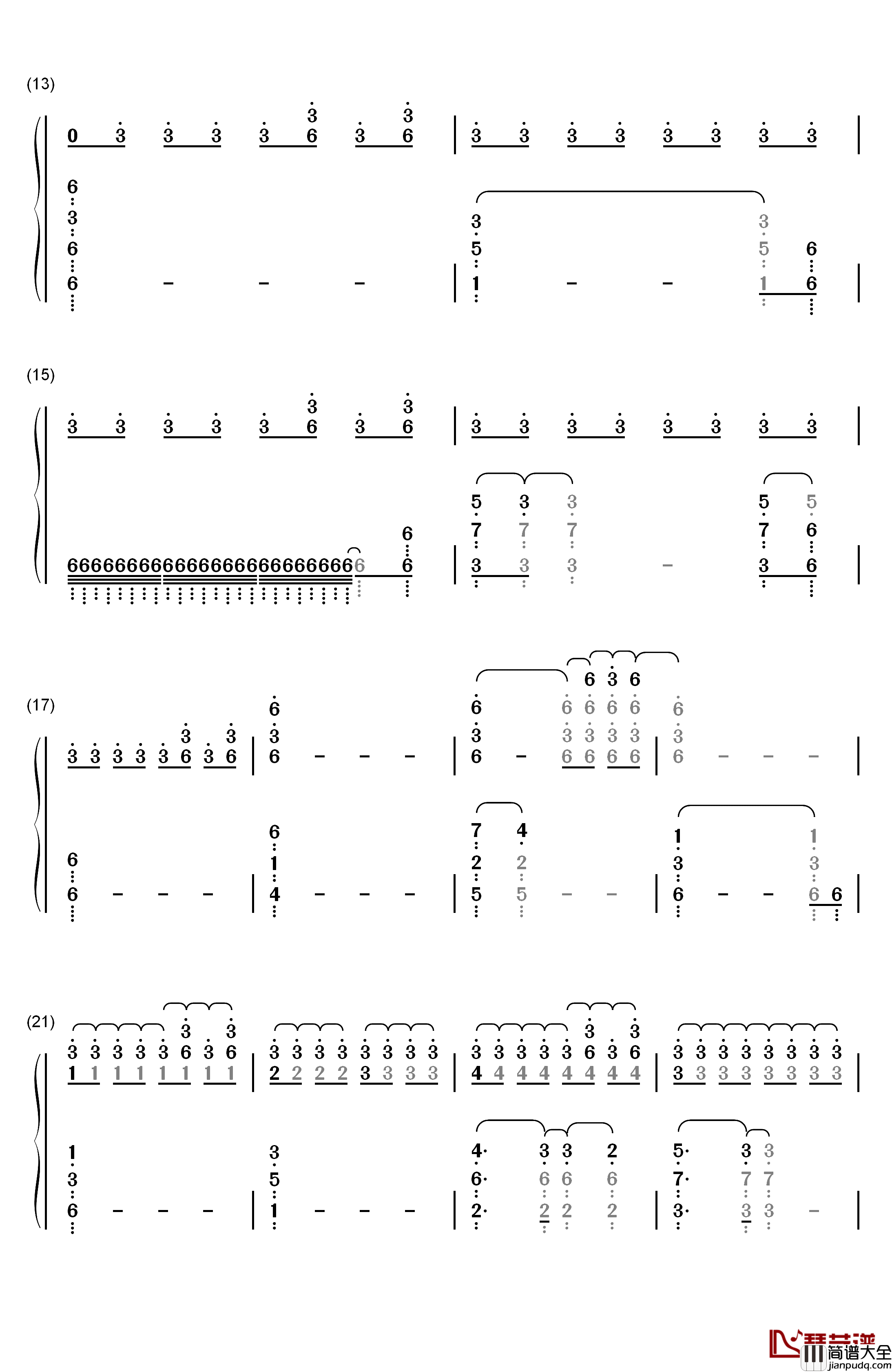 Leaving_Earth钢琴简谱_数字双手_Sam_Hulick