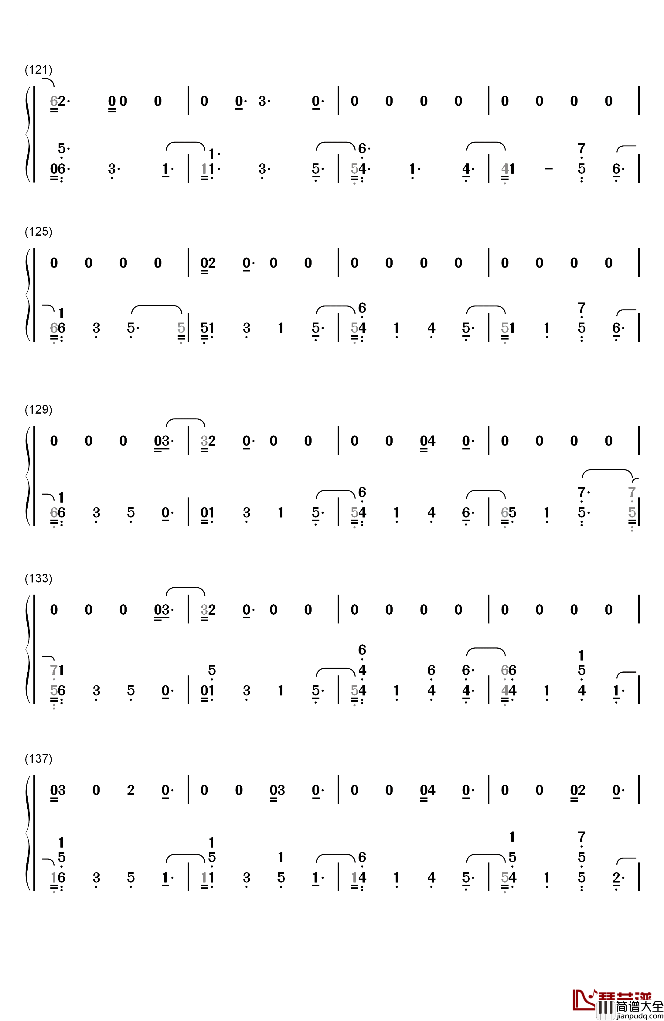 Friends钢琴简谱_数字双手_Marshmello_Anne_Marie