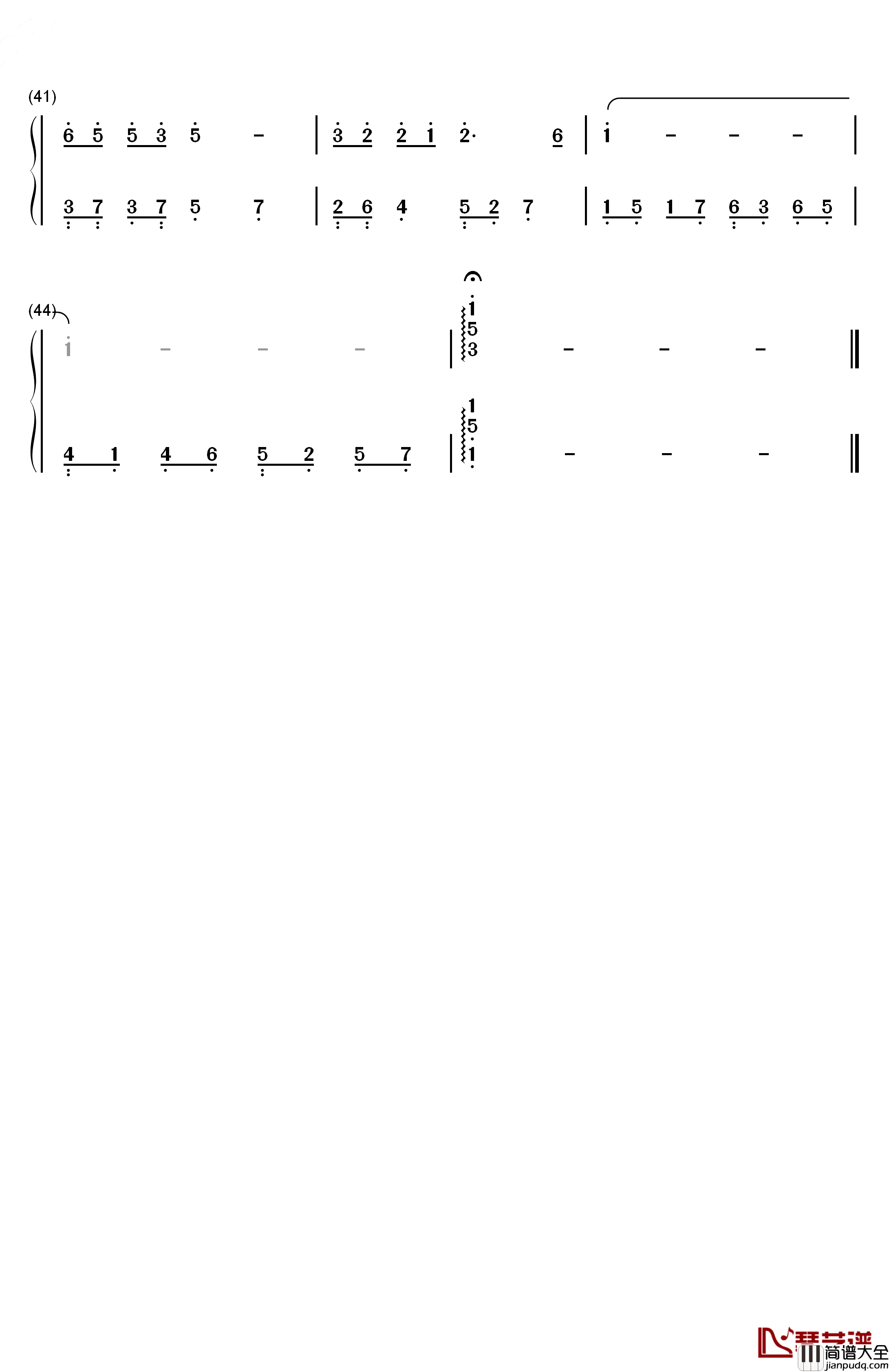 选择钢琴简谱_数字双手_叶倩文_林子祥