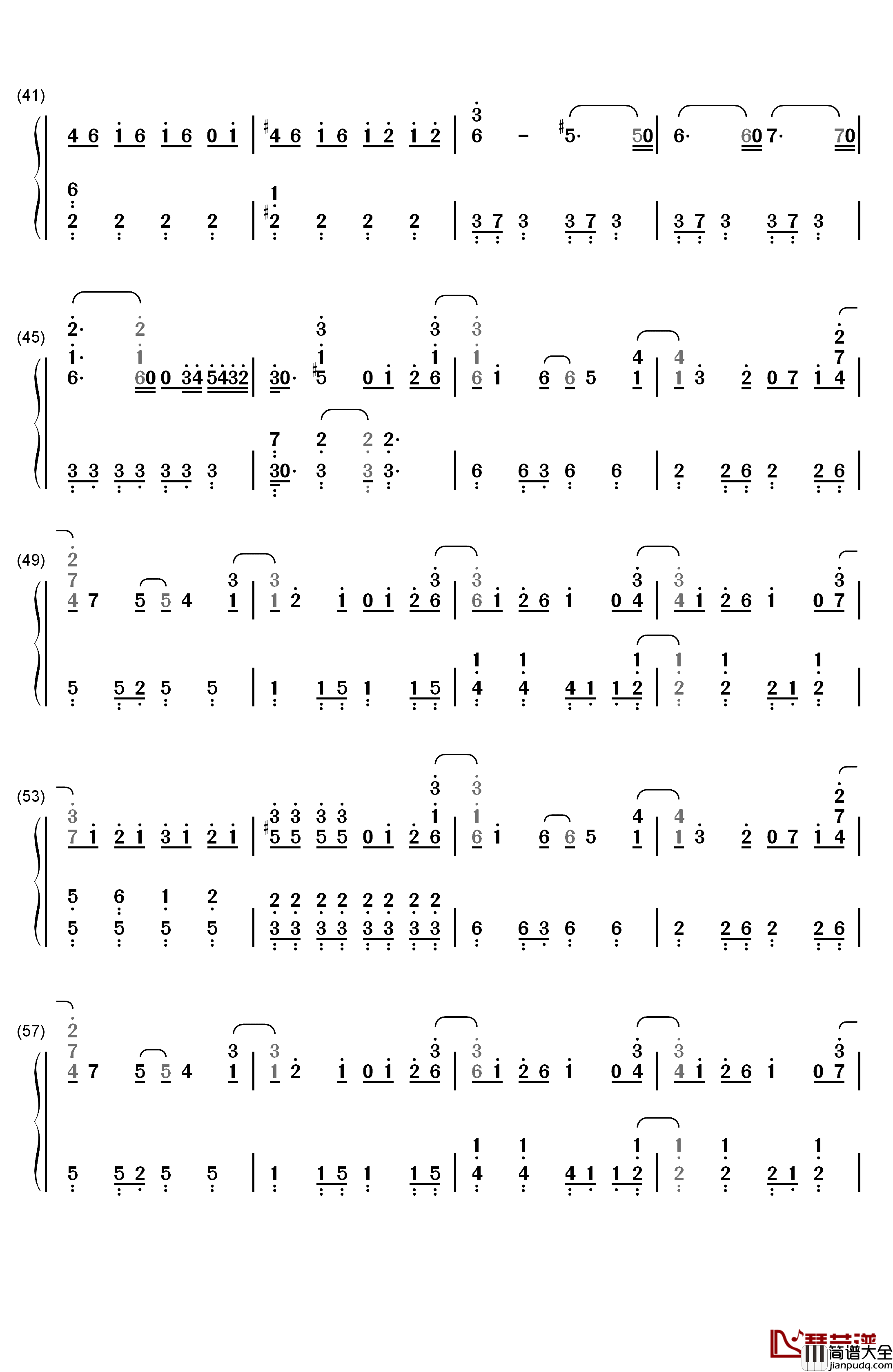 ハロウィンナイト（万圣节之夜）钢琴简谱_数字双手_AKB48