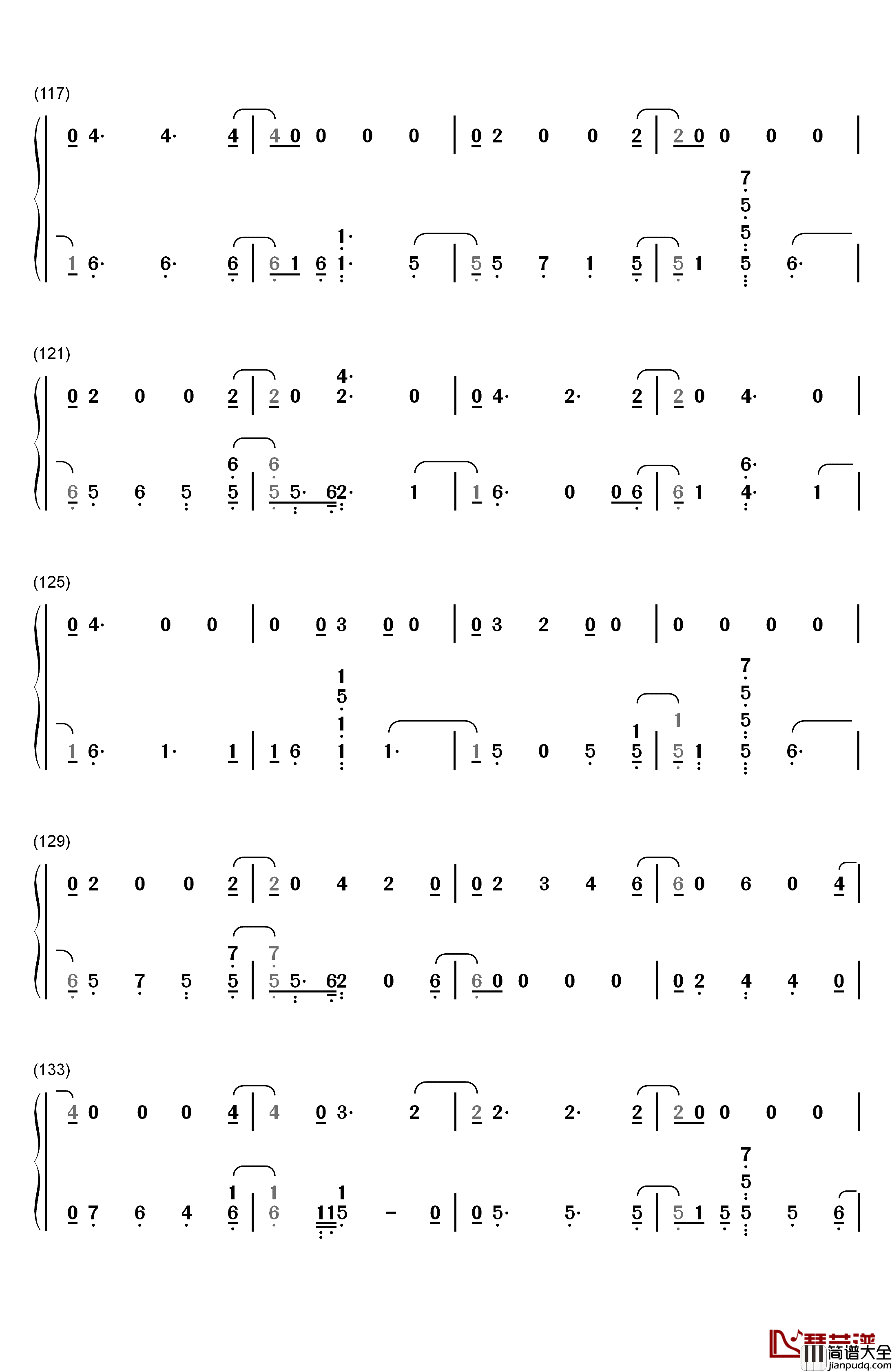 Say_Something钢琴简谱_数字双手_Justin_Timberlake