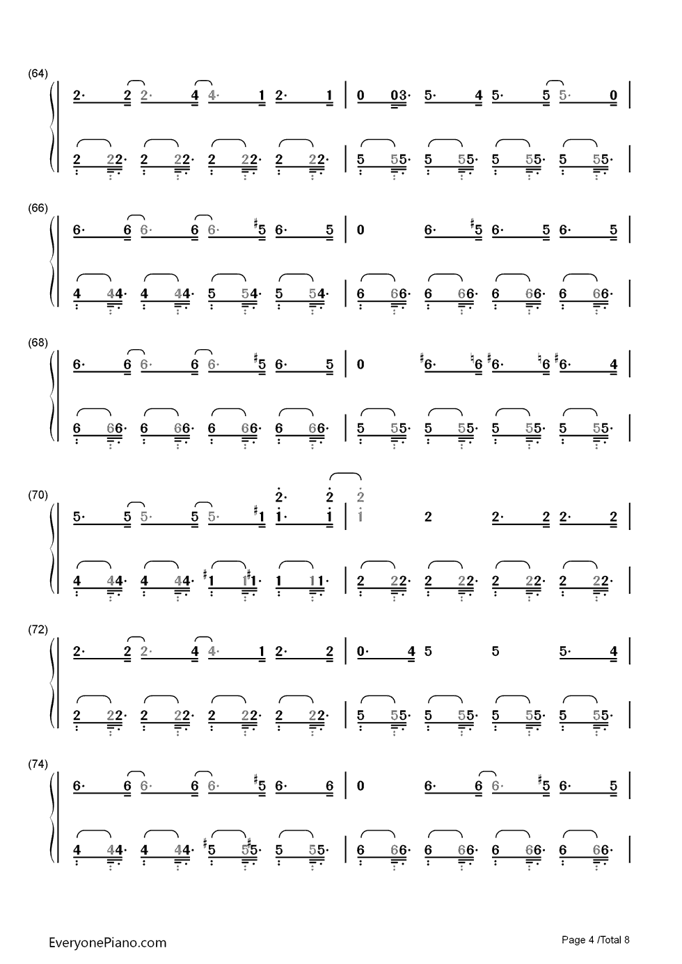 Uprising钢琴简谱_数字双手_Muse