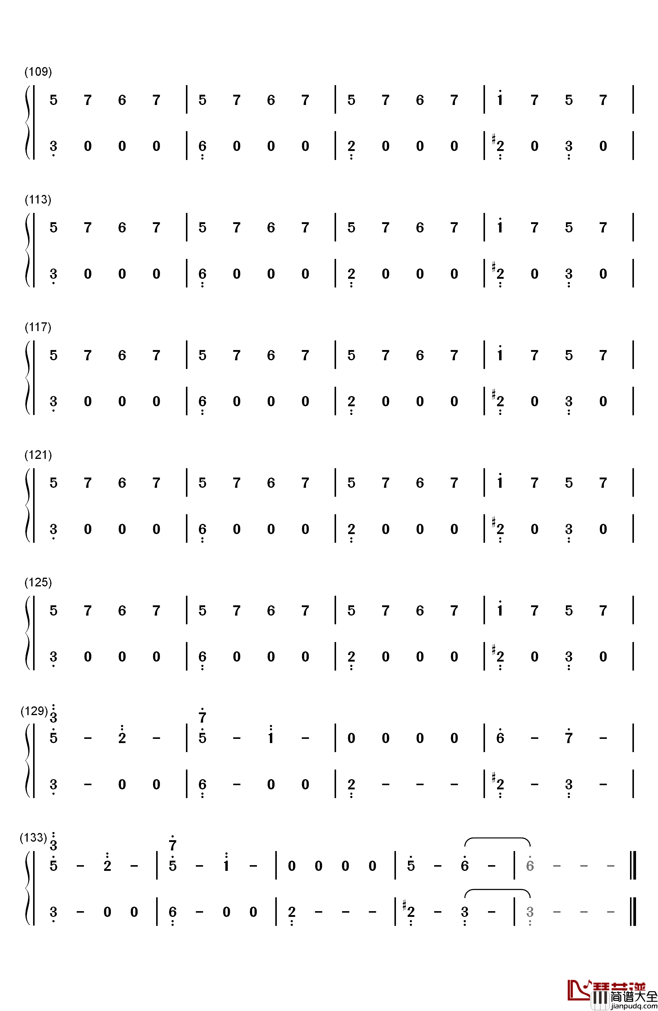 Bank_Account钢琴简谱_数字双手_21_Savage