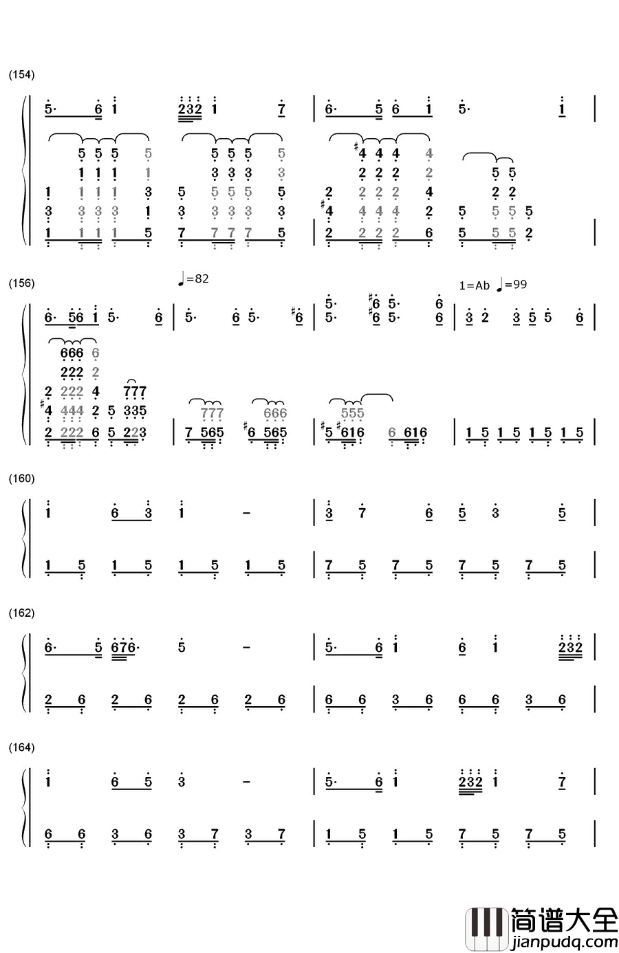 春节序曲钢琴简谱_数字双手_李焕之