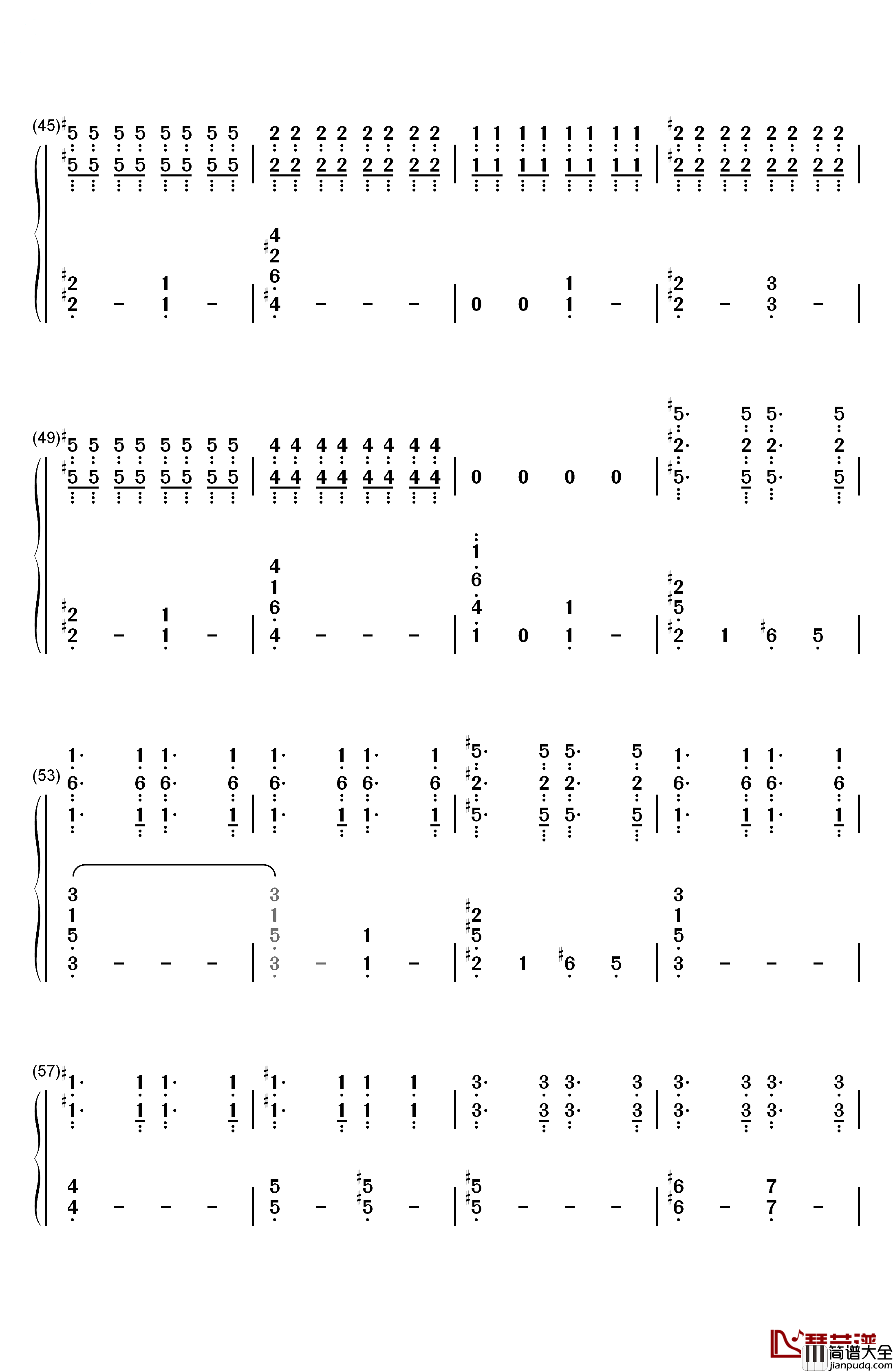 辐射4主题曲钢琴简谱_数字双手_Inon_Zur