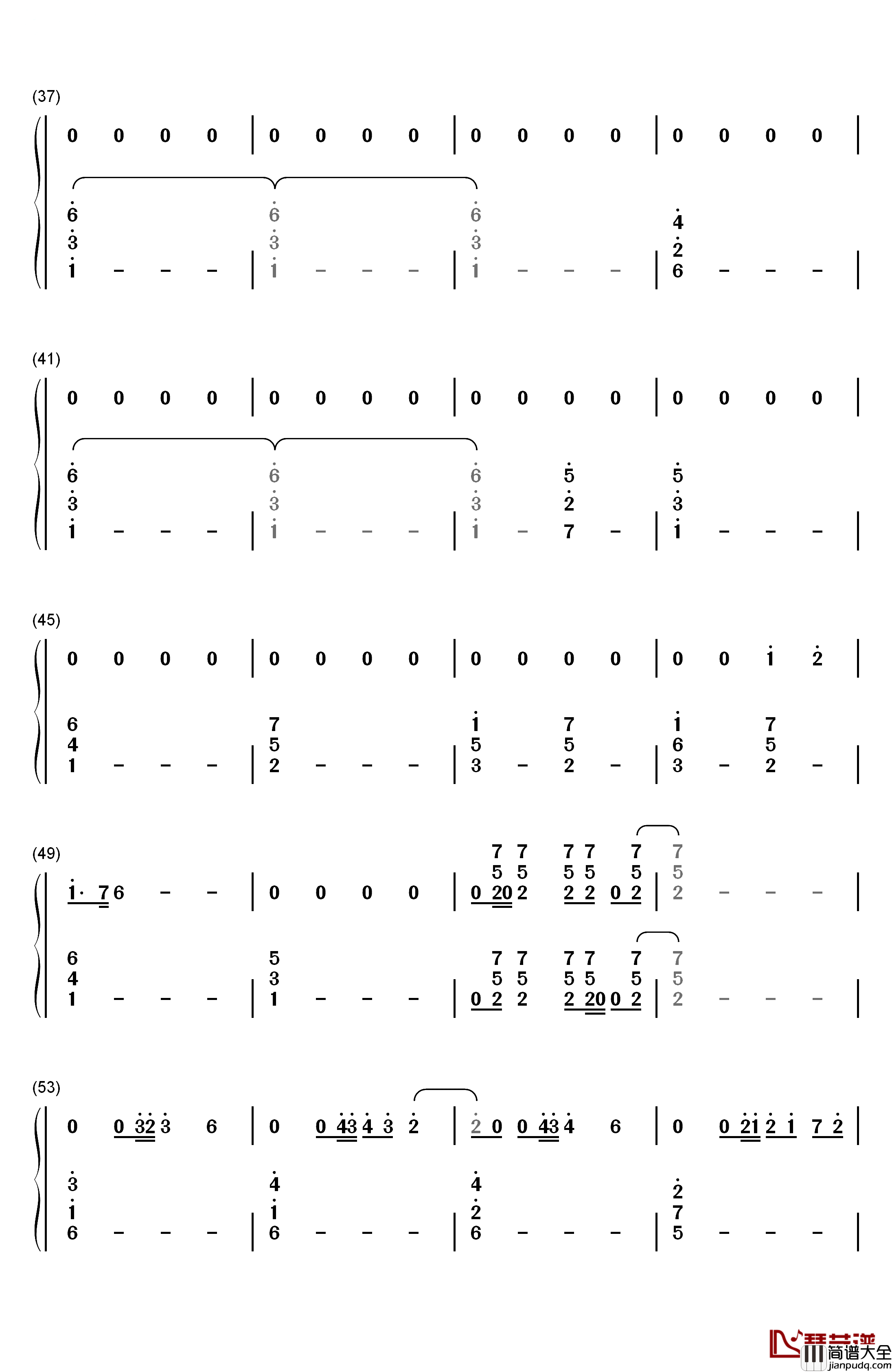 The_Final_Countdown钢琴简谱_数字双手_Europe