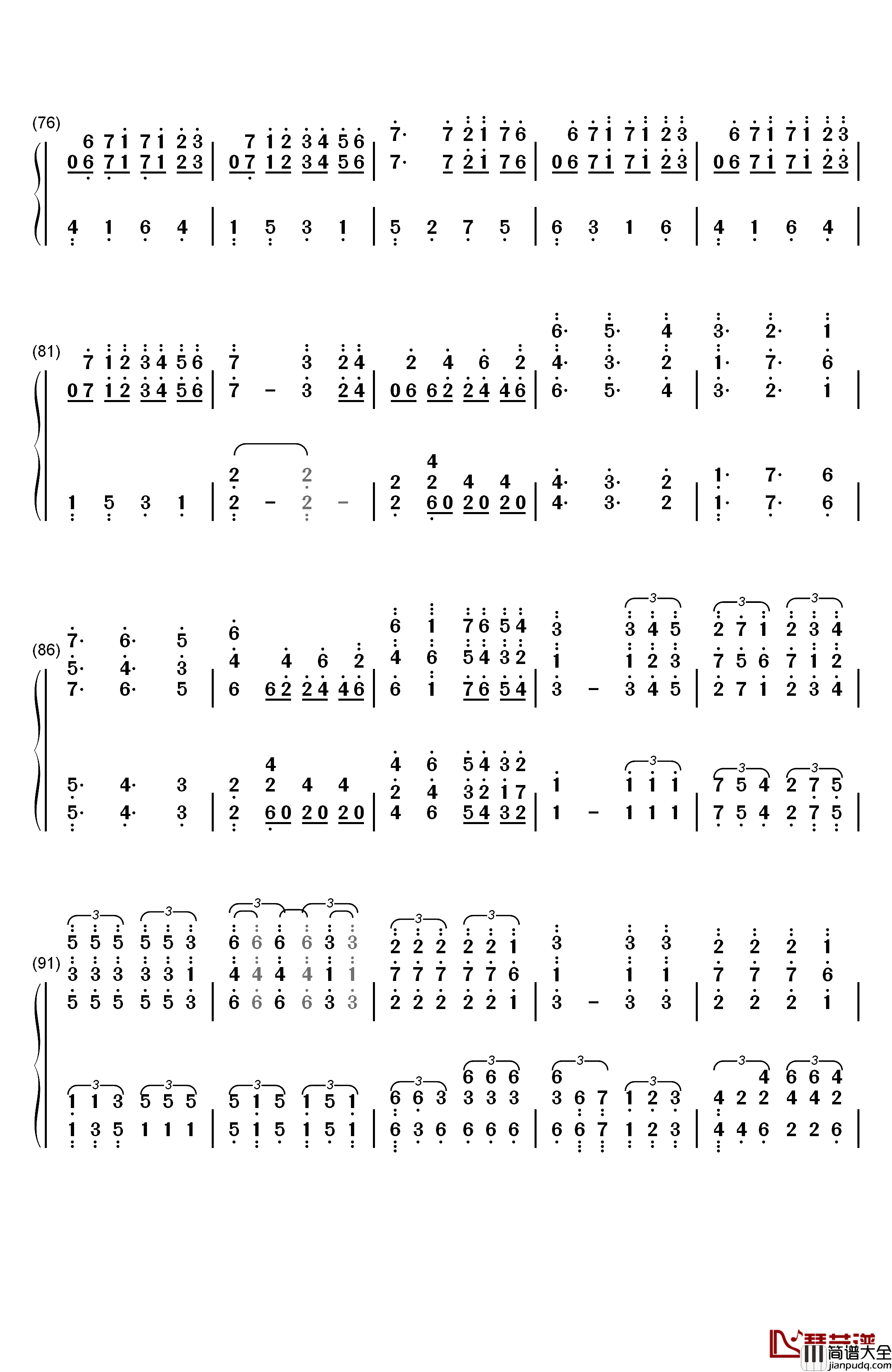 All_of_Me钢琴简谱_数字双手_马克西姆