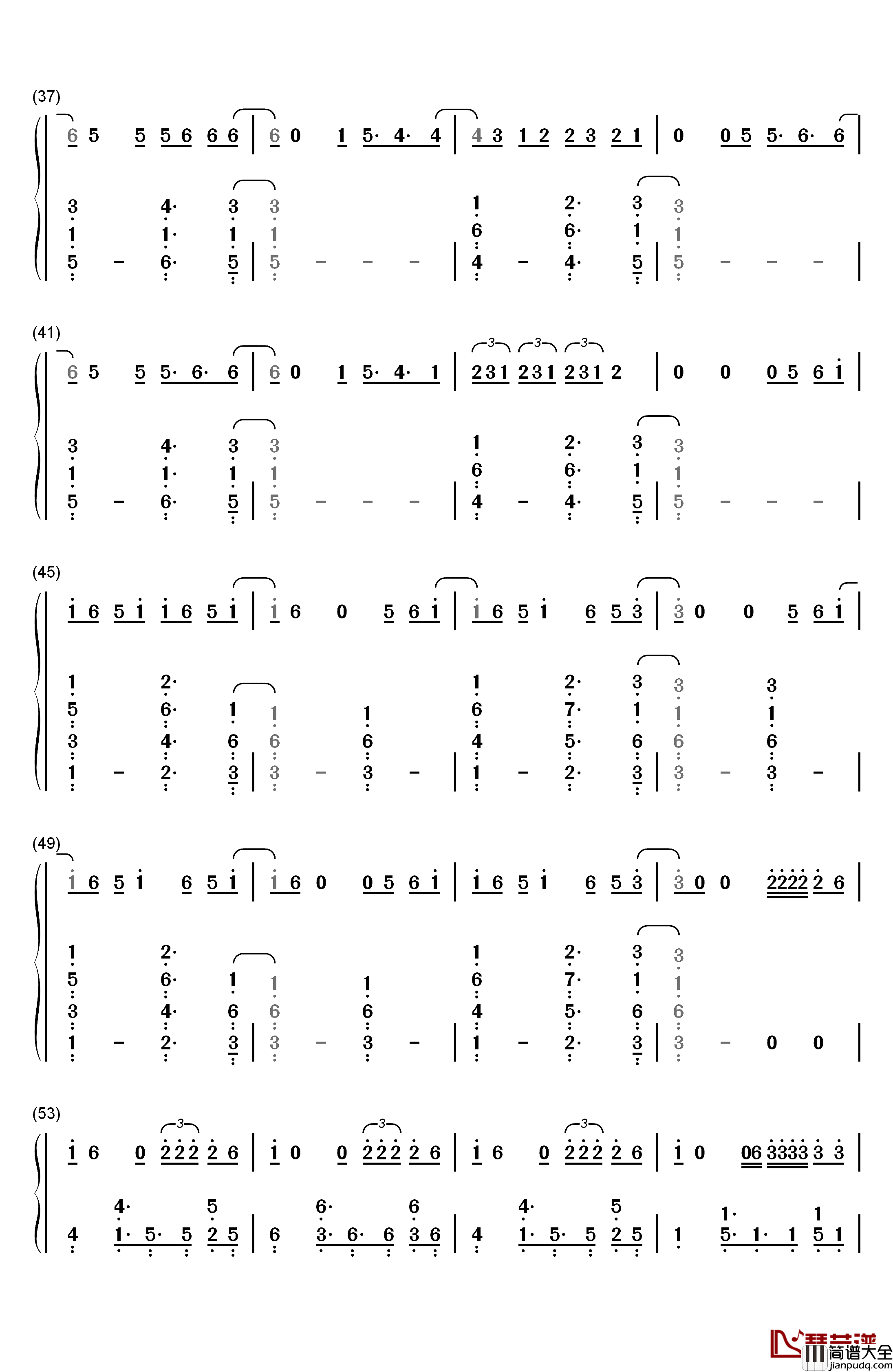 Middle_Finger钢琴简谱_数字双手_Phoebe_Ryan_Quinn_XCII