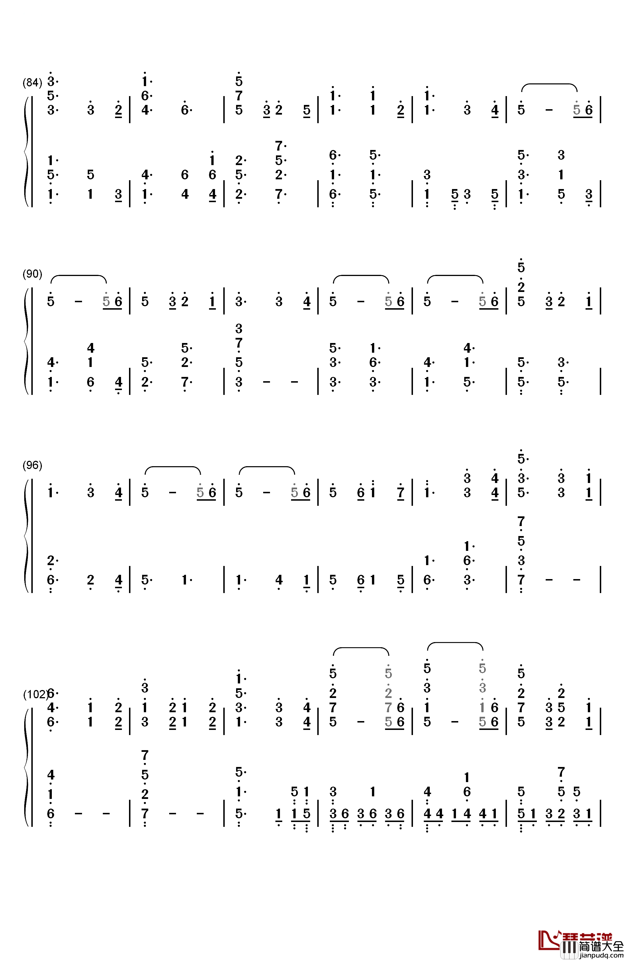 ちいさな冒険者钢琴简谱_数字双手_雨宫天_高桥李依_茅野爱衣