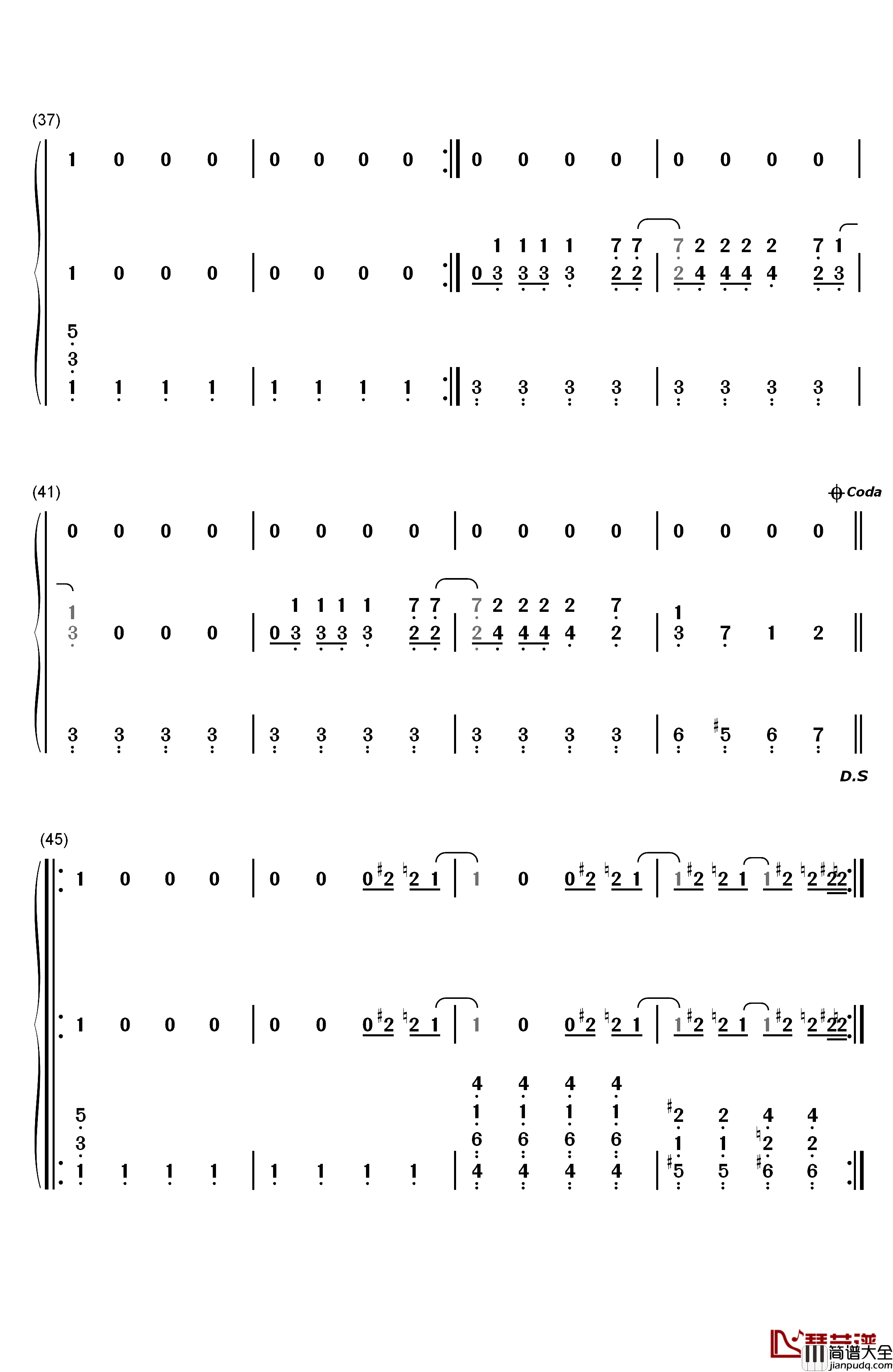 SOS钢琴简谱_数字双手_Cher