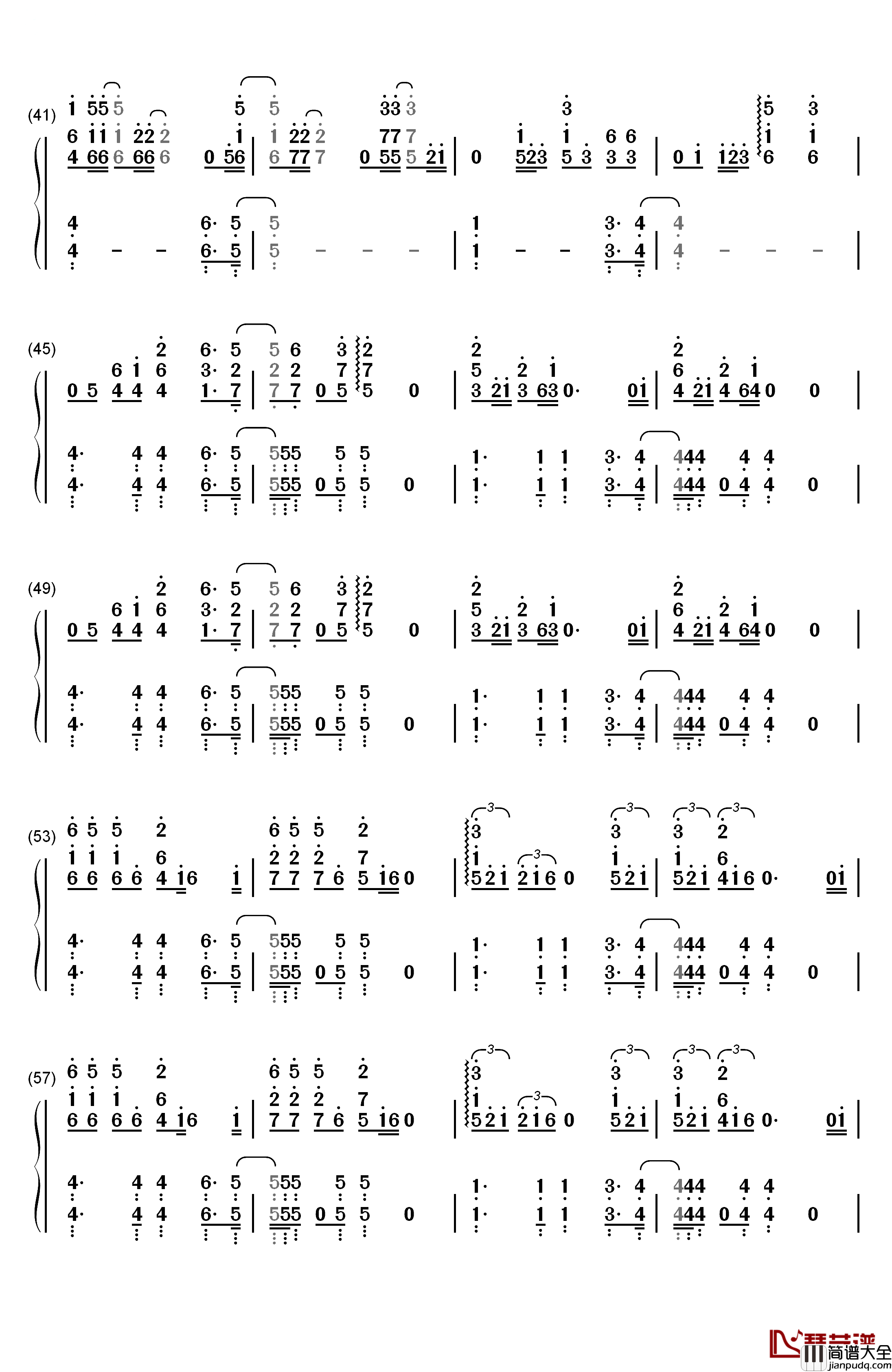 Sexual钢琴简谱_数字双手_Neiked_ft._Dyo