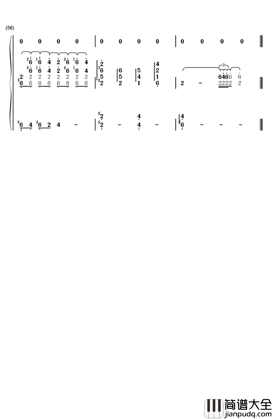 你的名字我的姓氏钢琴简谱_数字双手_张学友