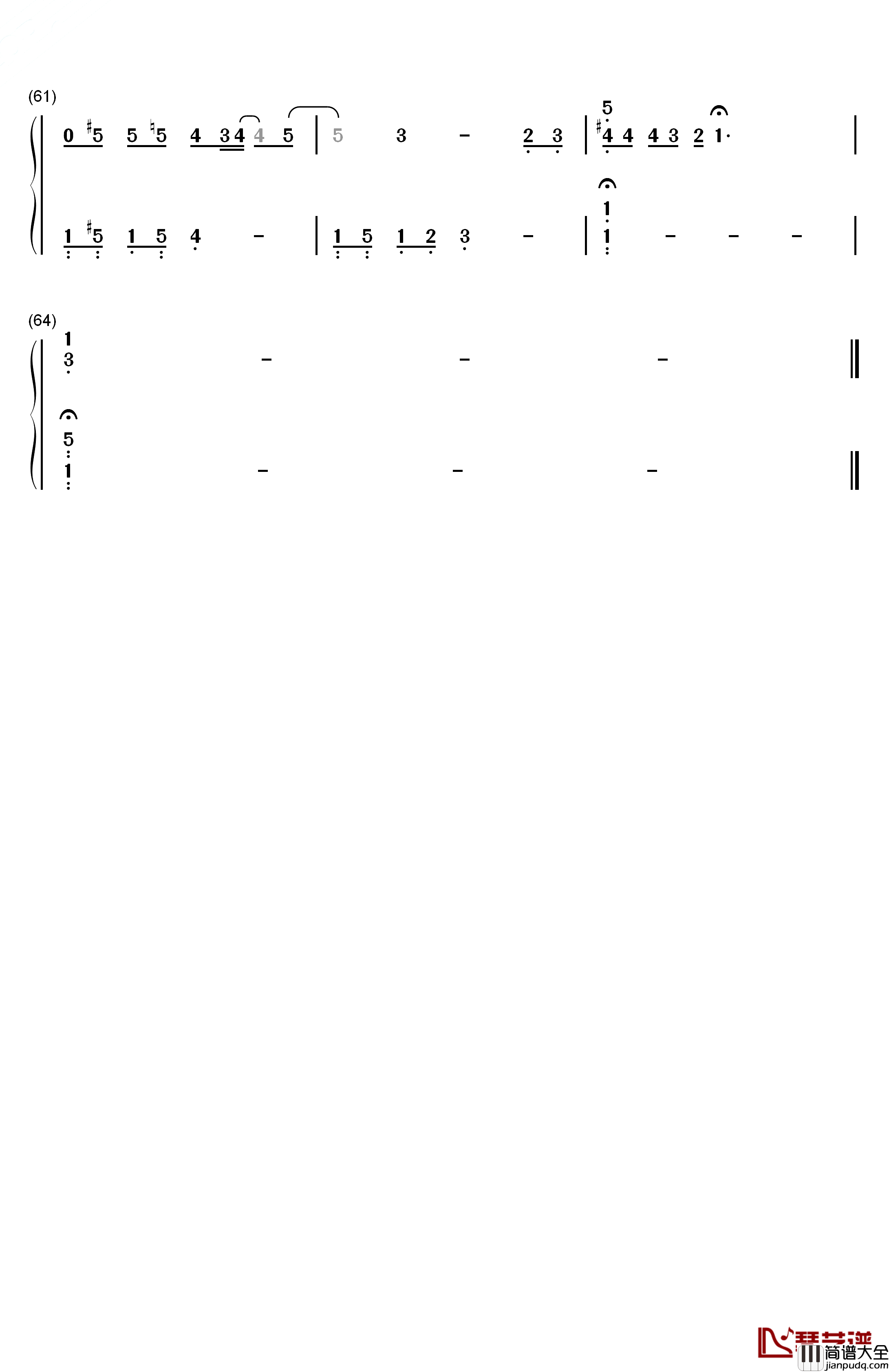 疯了般想你钢琴简谱_数字双手_金泰妍