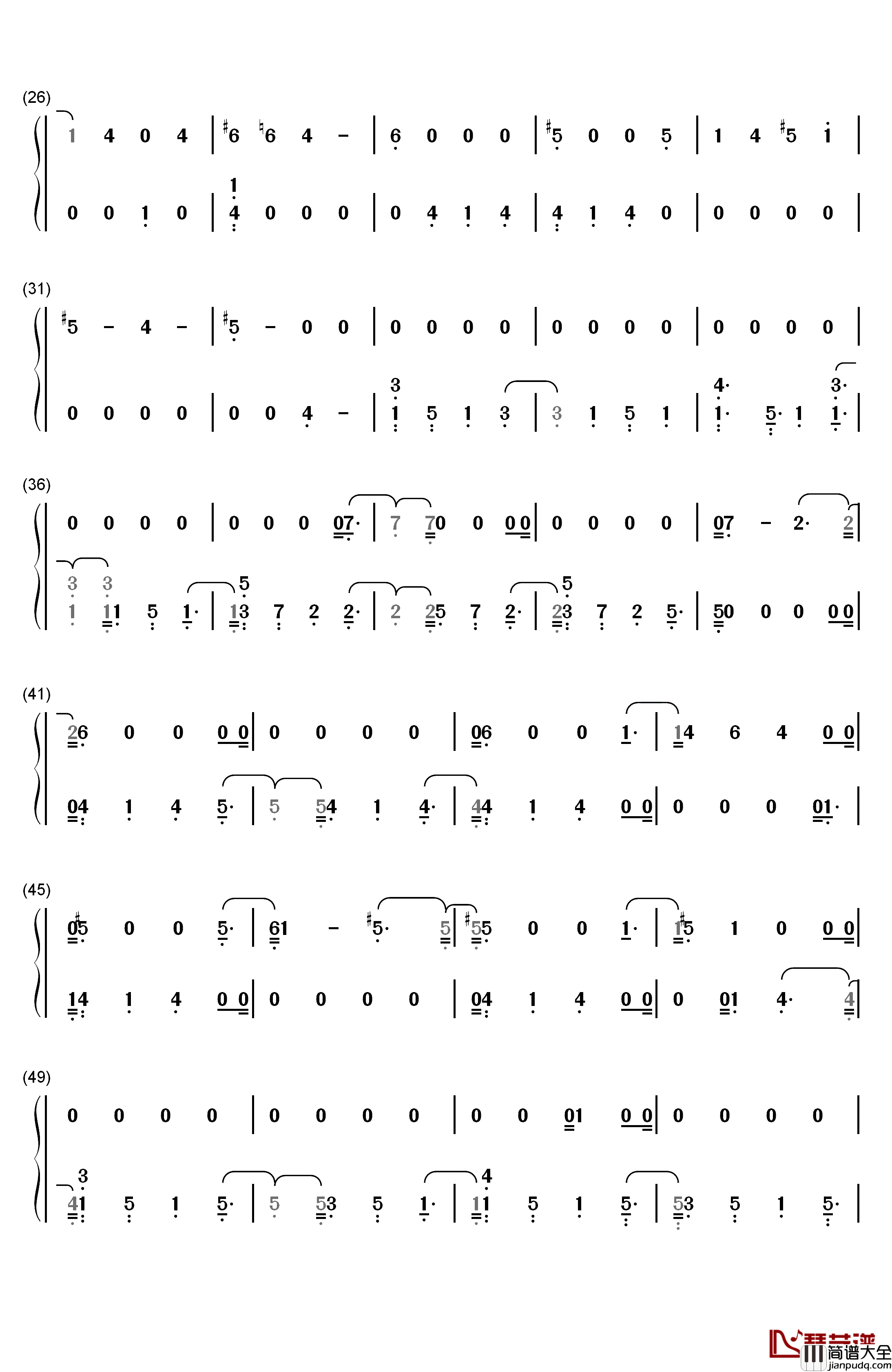 Midnight_Train钢琴简谱_数字双手_Sam_Smith