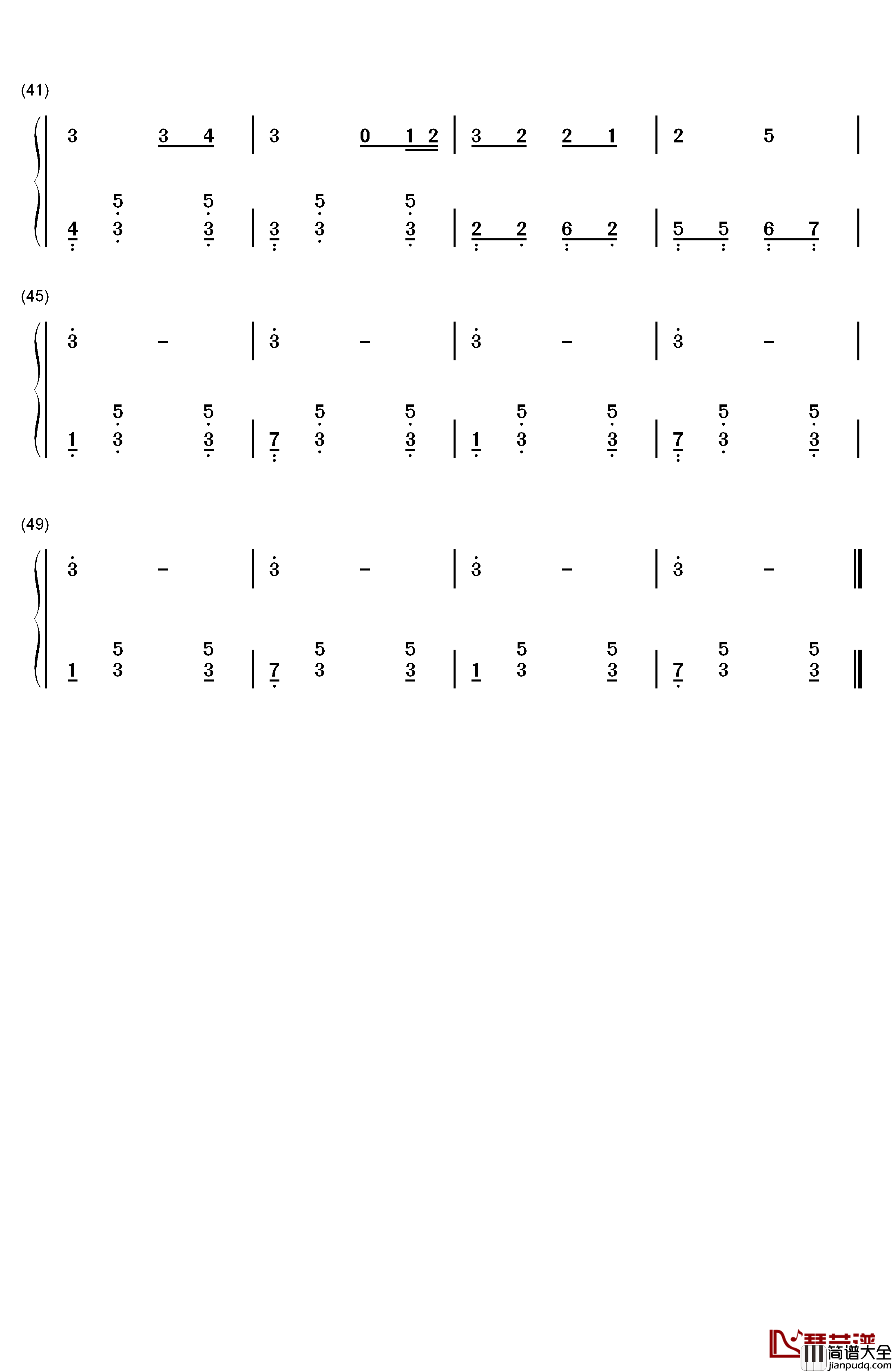 早操钢琴简谱_数字双手_周杰伦