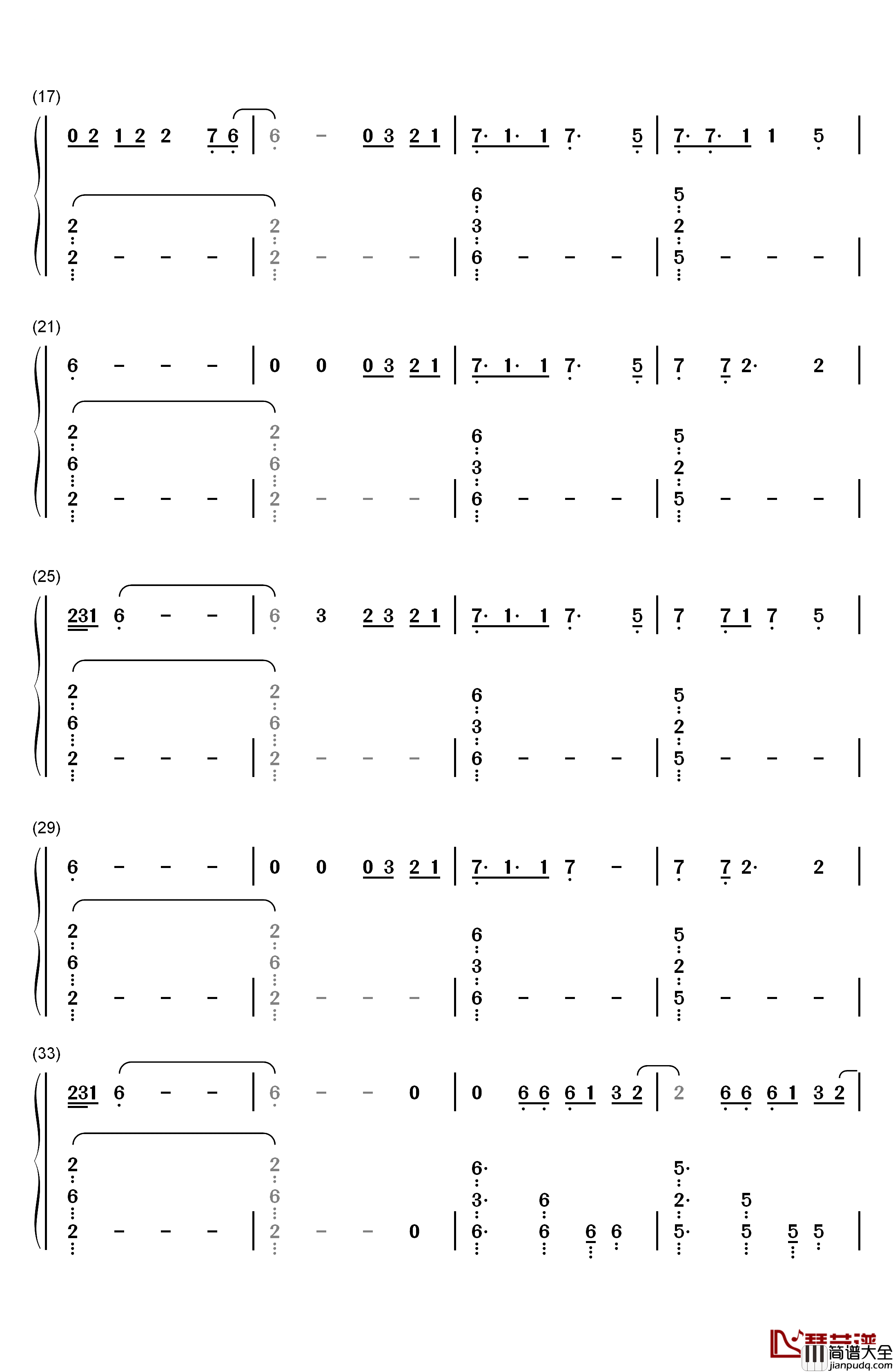 Scars钢琴简谱_数字双手_Tove_Lo