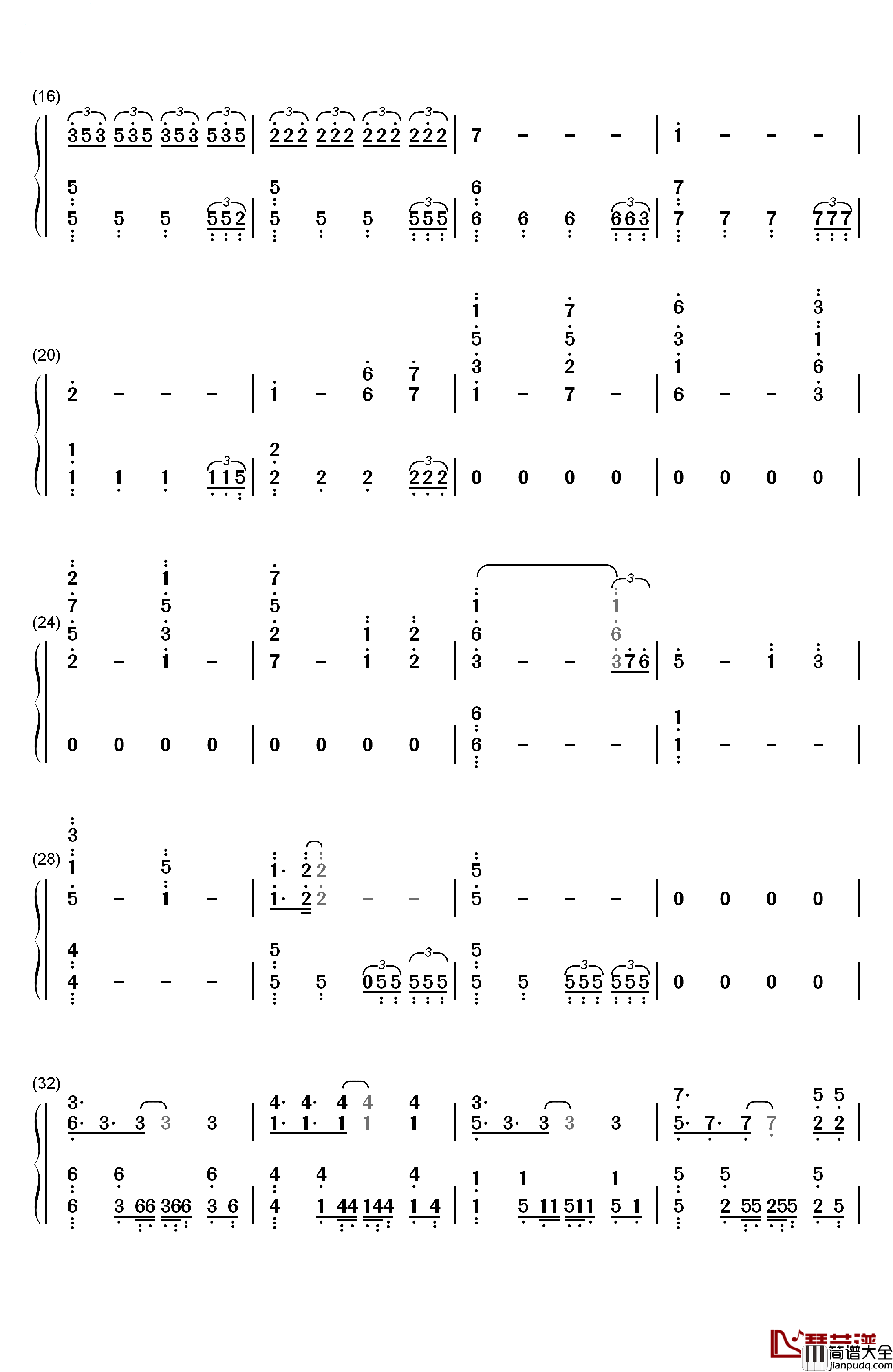 Allied_Force钢琴简谱_数字双手_林ゆうき