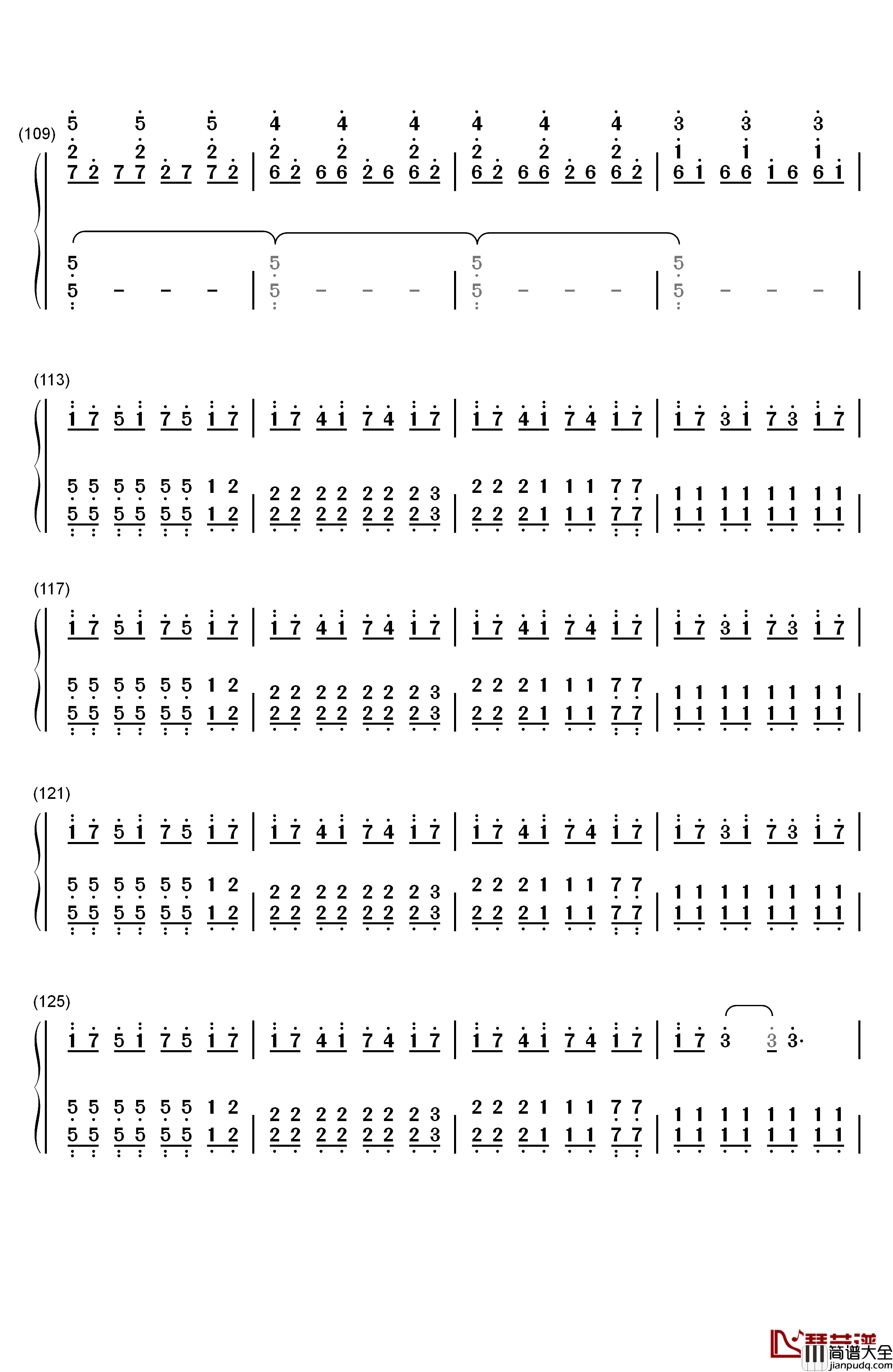 Clocks钢琴简谱_数字双手_Coldplay