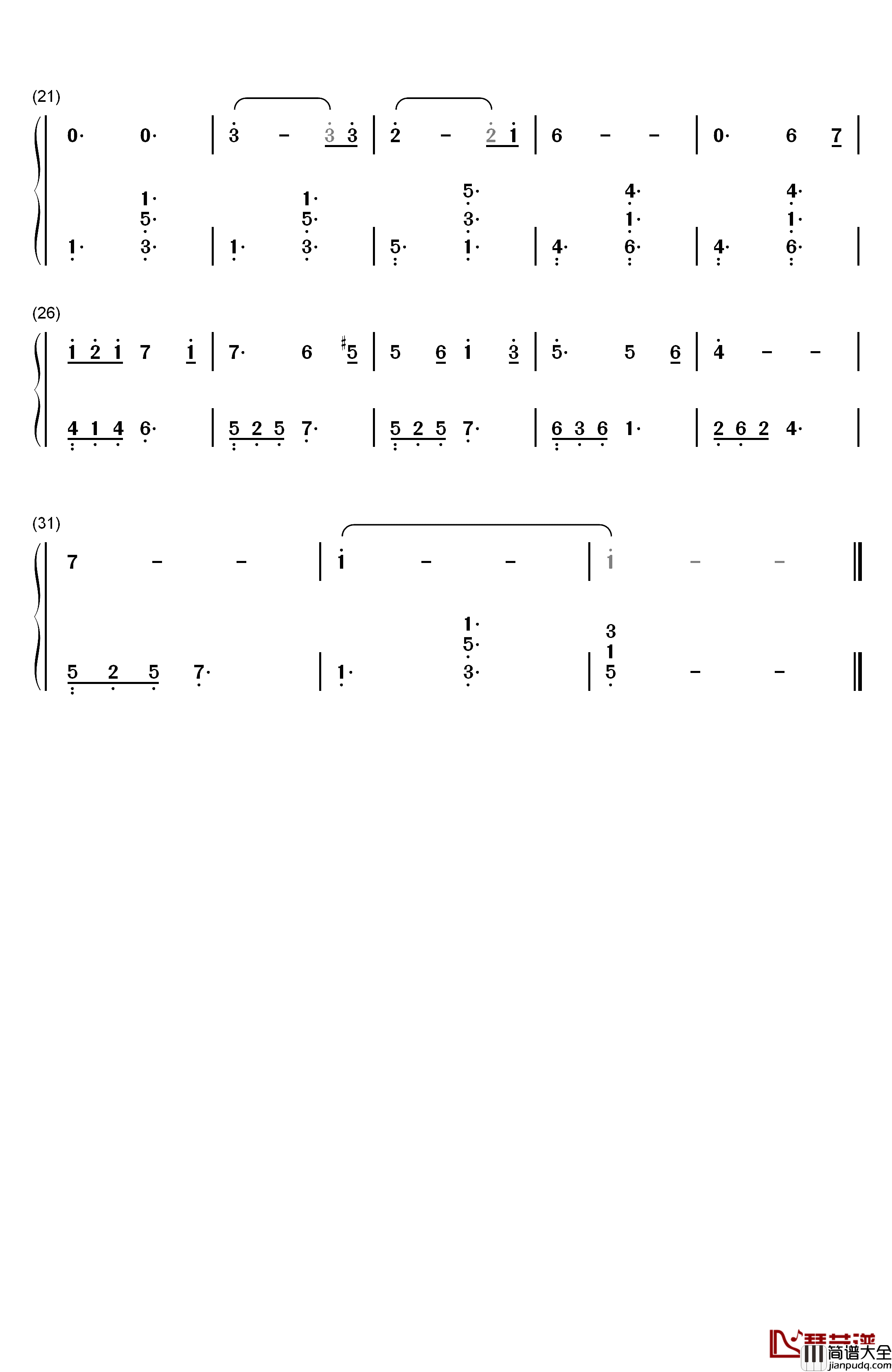 It's_Beginning_to_Look_a_Lot_Like_Christmas钢琴简谱_数字双手_Meredith_Willson