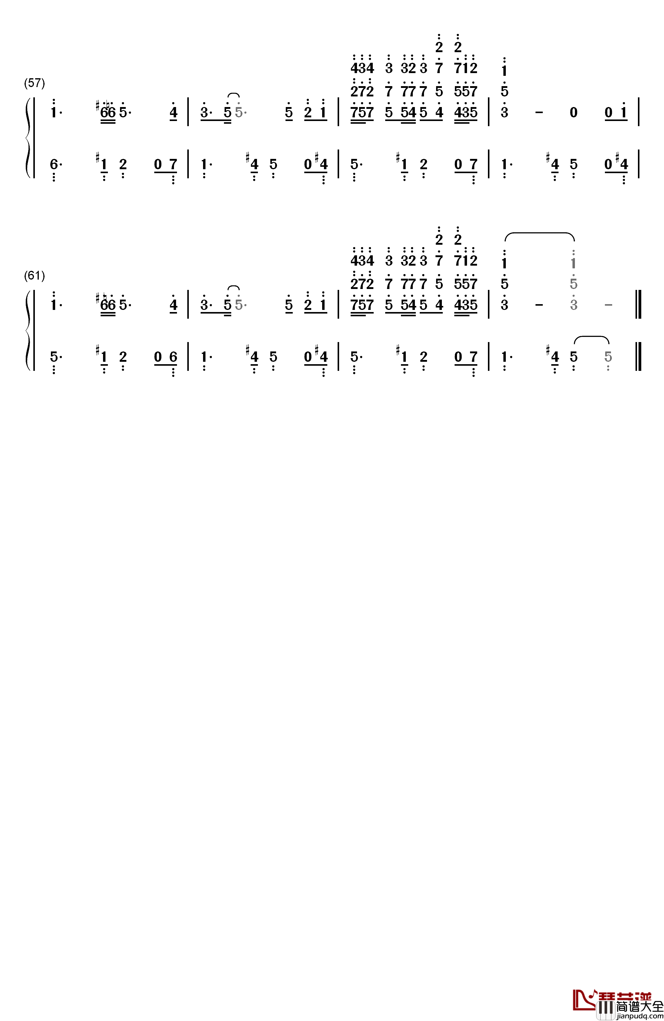 来吧甜蜜的死亡钢琴简谱_数字双手_Arianne