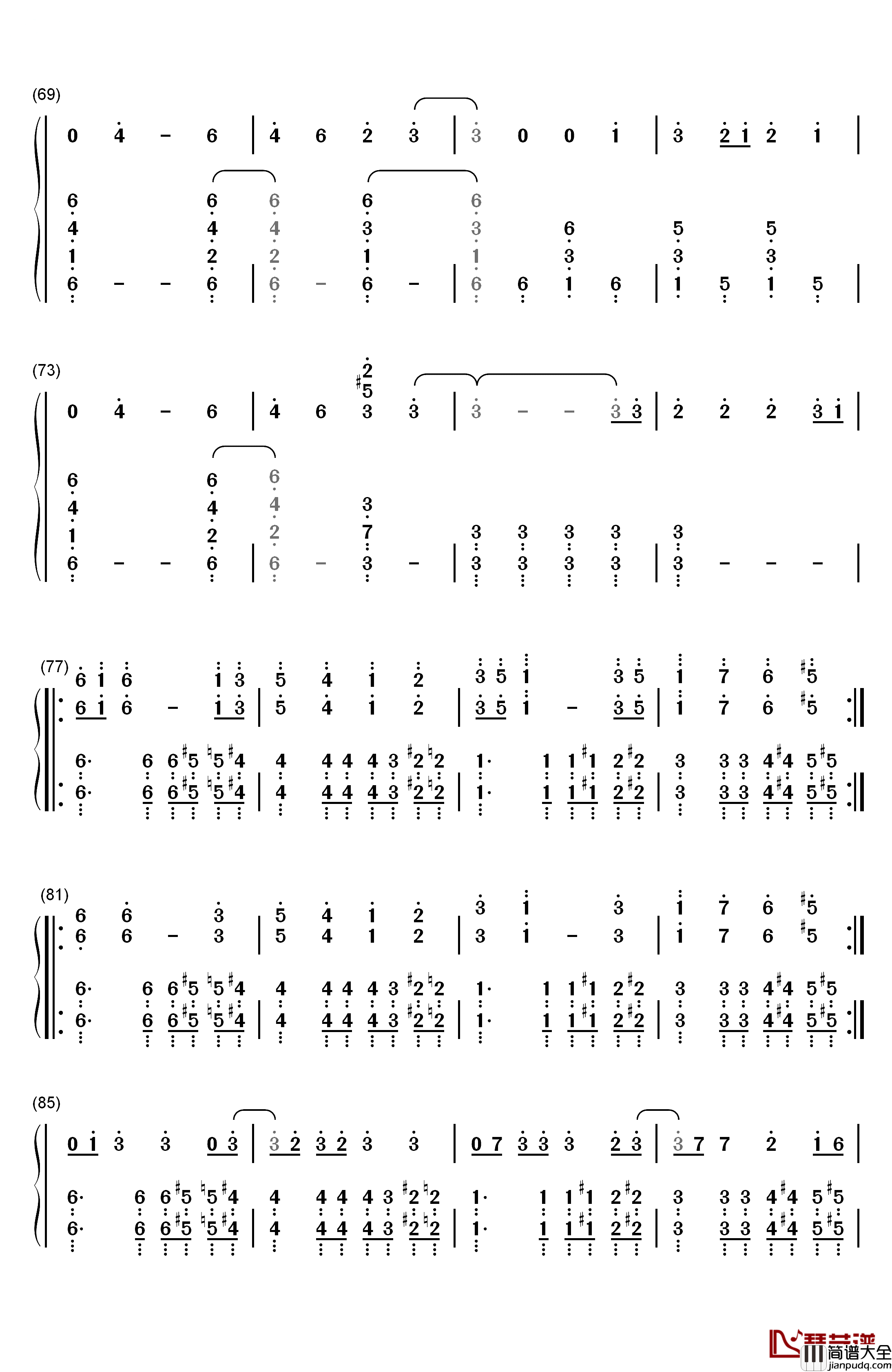 Thought_Contagion钢琴简谱_数字双手_Muse