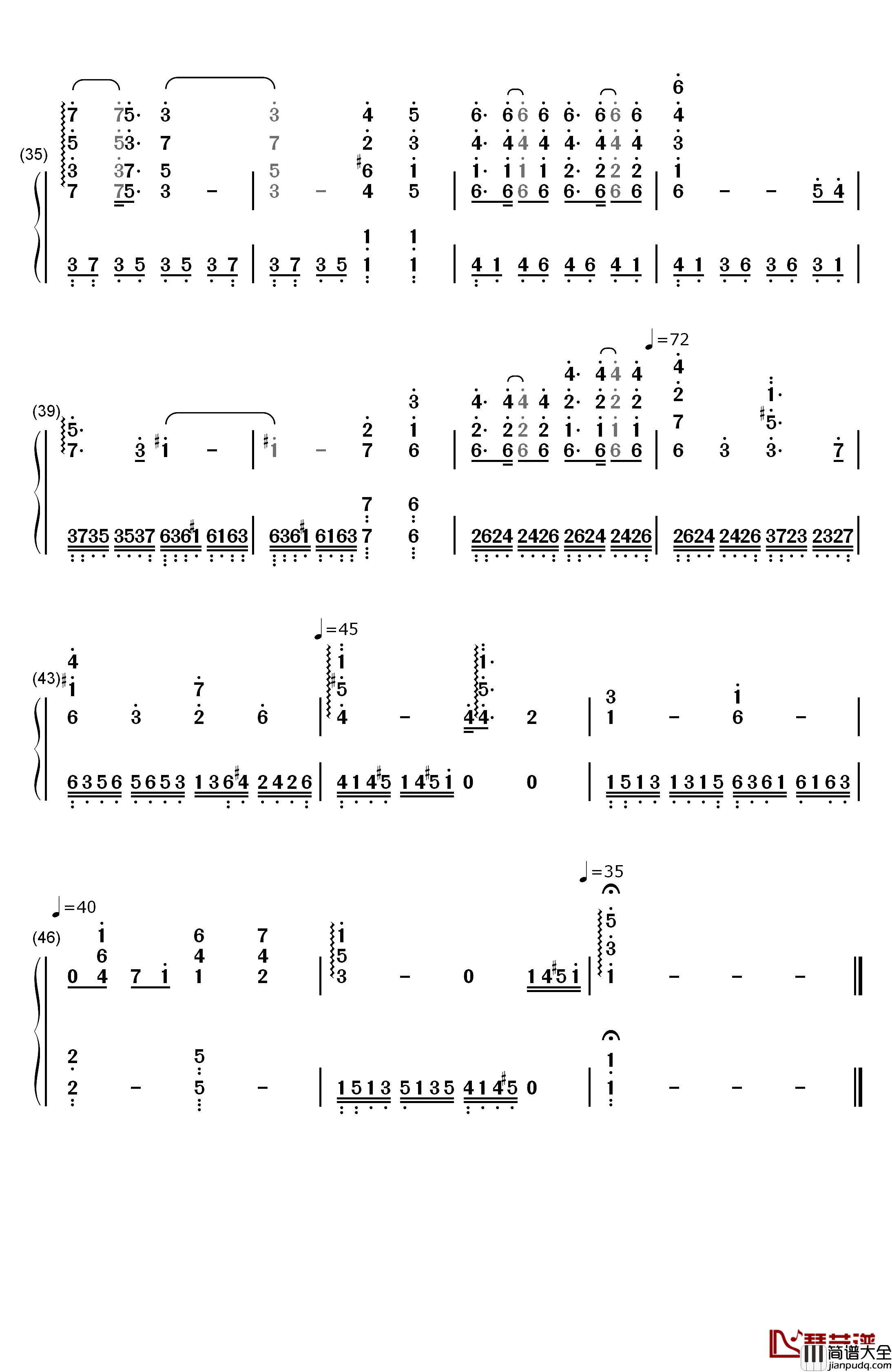 Love_Is_A_Many_Splendored_Thing钢琴简谱_数字双手_理查德·克莱德曼