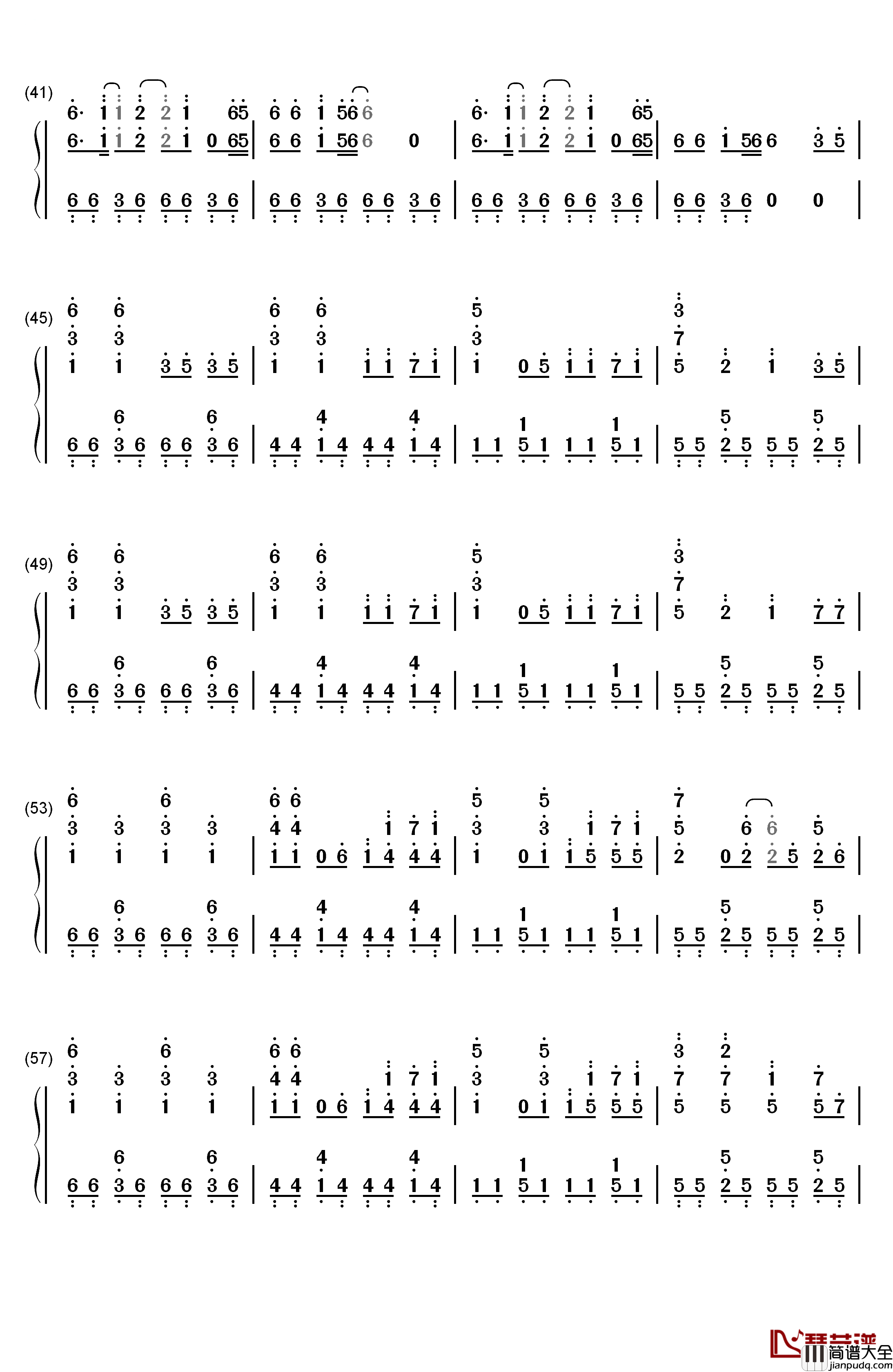 Roly钢琴简谱_数字双手_T_ara