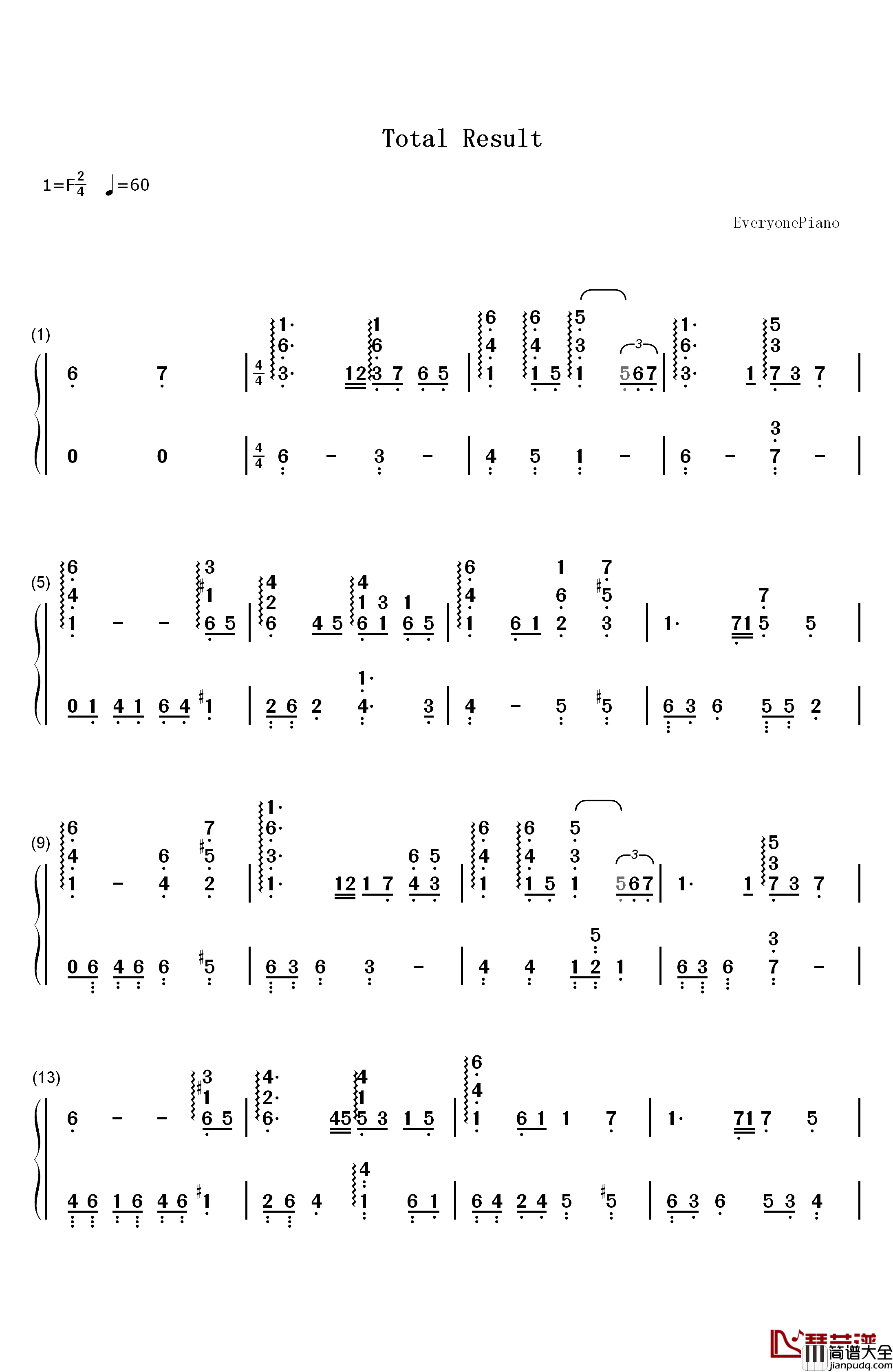 Shall_Never_Surrender钢琴简谱_数字双手_Jason_Shyboy