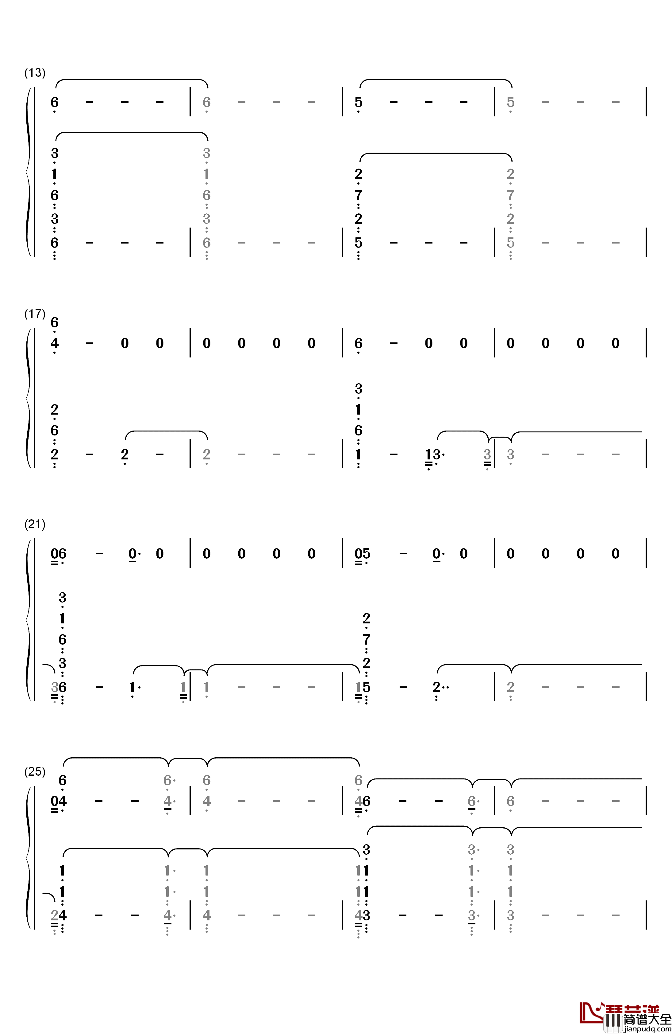 13_Beaches钢琴简谱_数字双手_Lana_Del_Rey